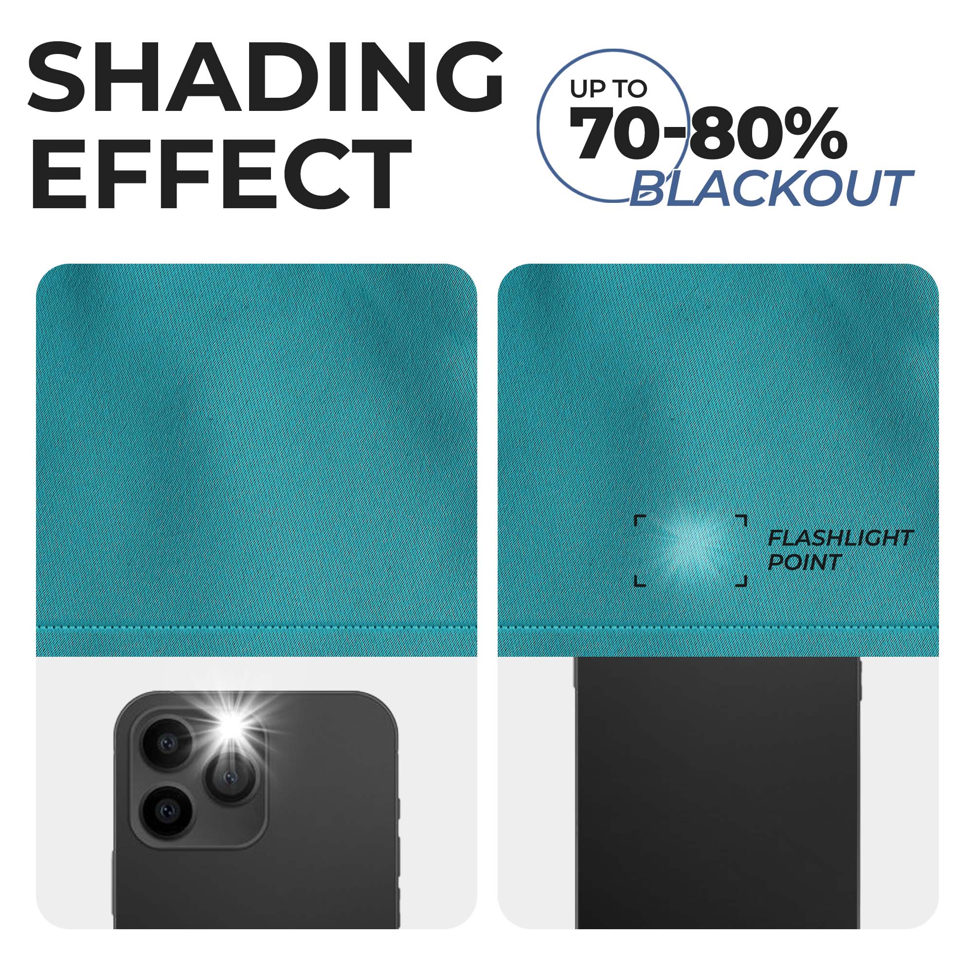 Solid Machine Washable Room Darkening Blackout Curtains, Set of 2 - Blue Nile Mills