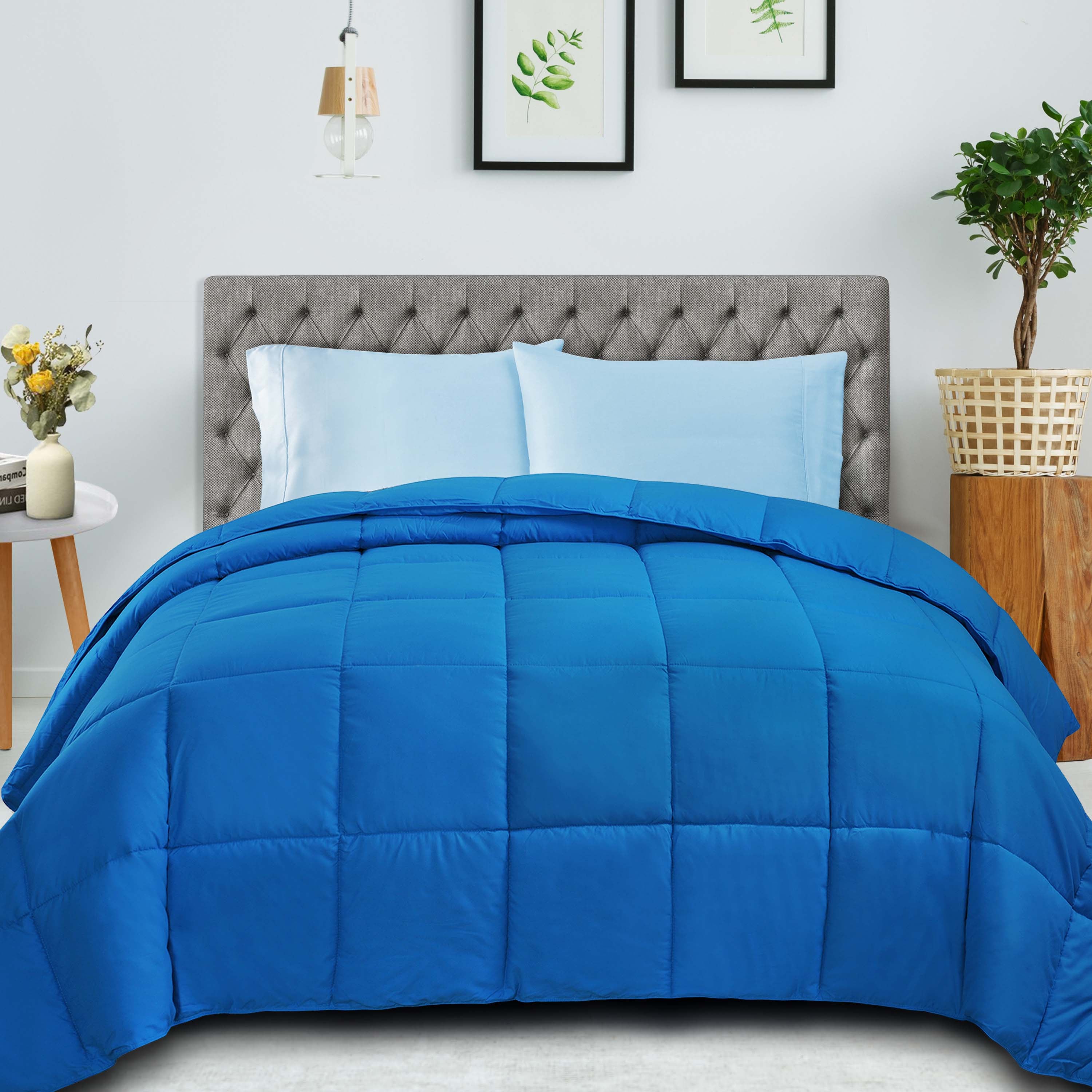 Classic All-Season Reversible Down Alternative Comforter - Blue Nile Mills