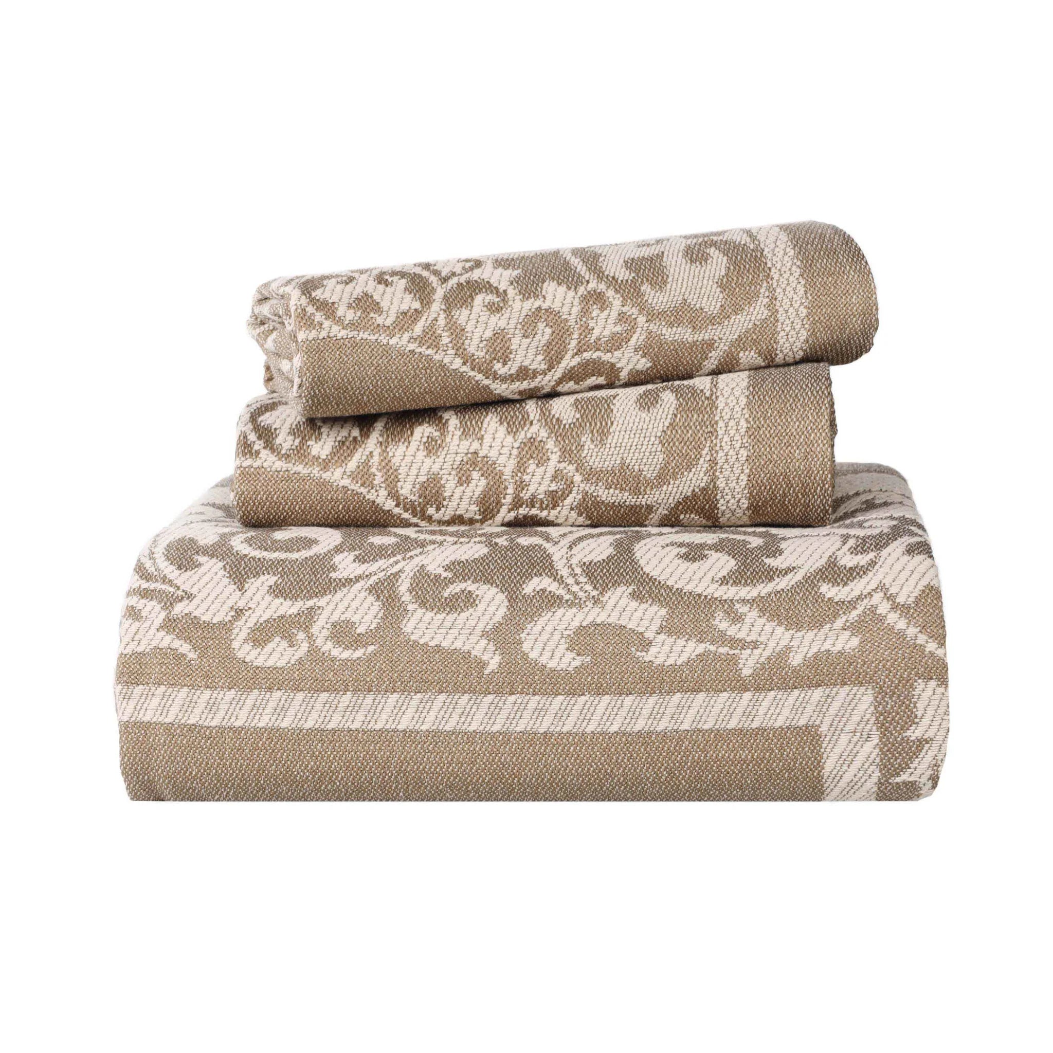 Boho Mandala Cotton Blend Woven Jacquard Bedspread Set