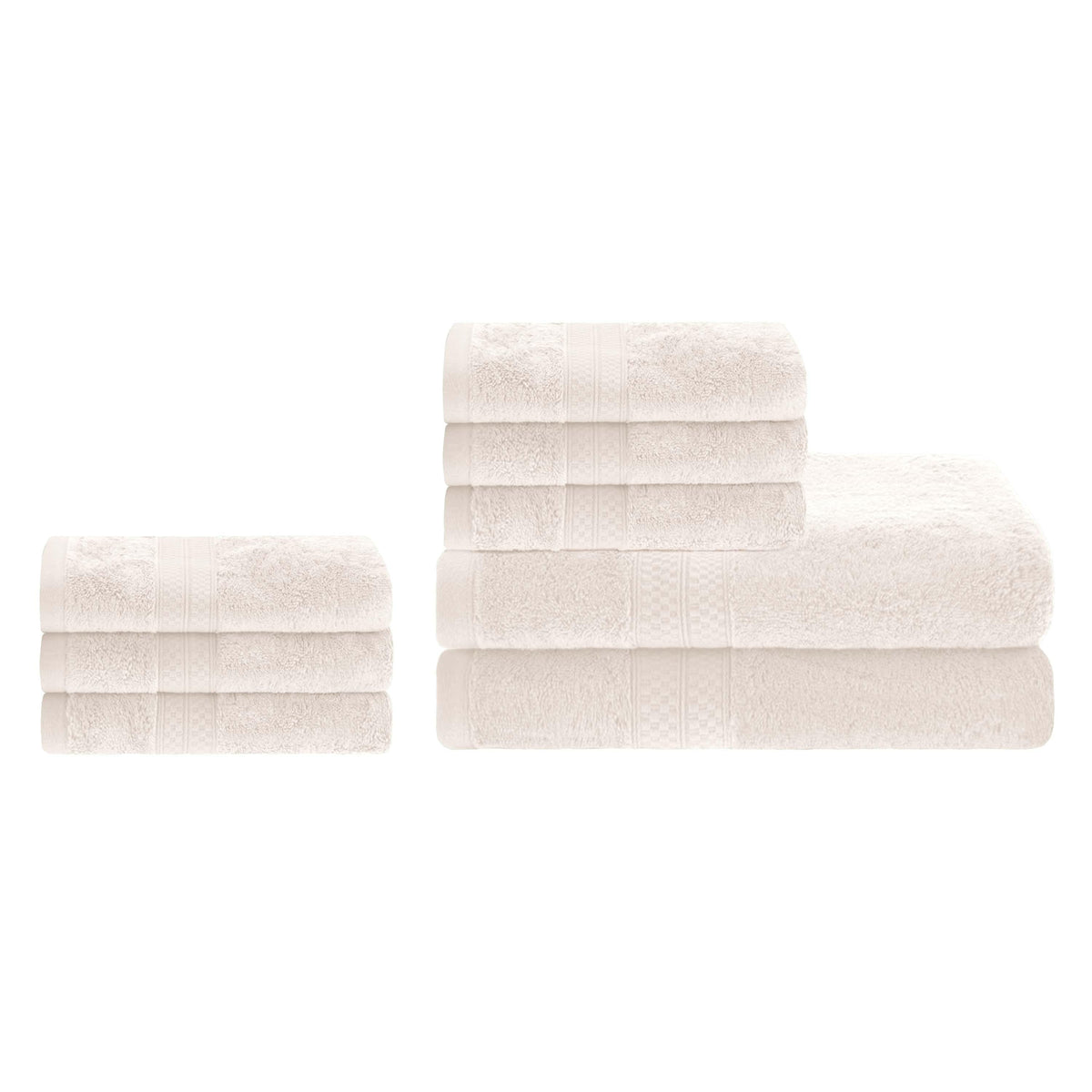 Ultra-Soft Rayon from Bamboo Cotton Blend Bath and Hand Towel Set - Blue Nile Mills