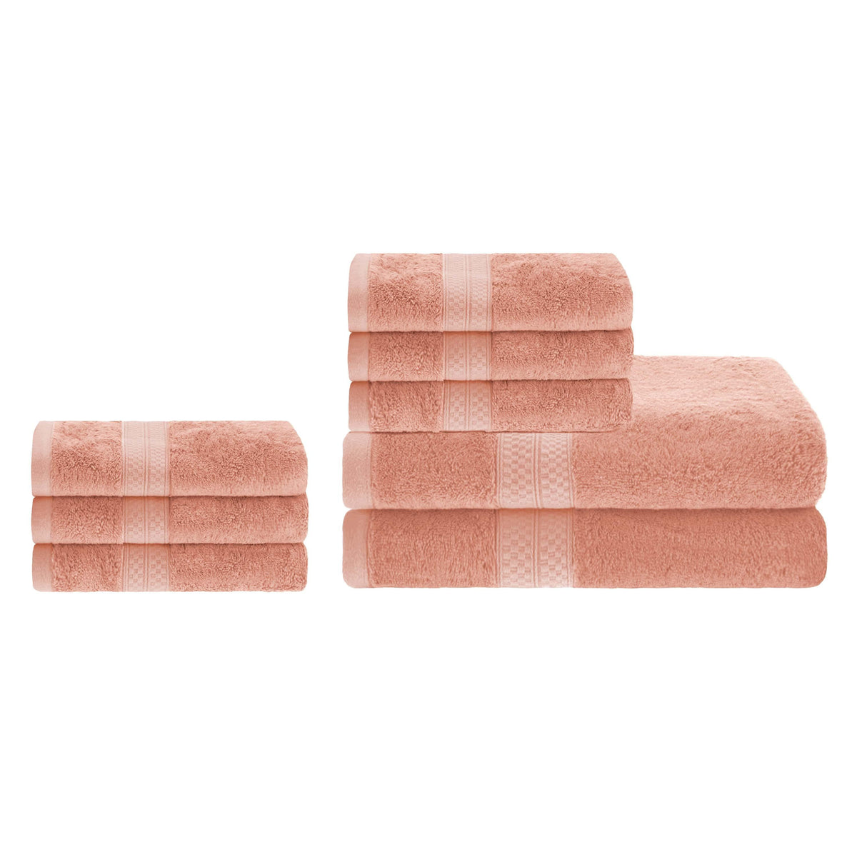 Ultra-Soft Rayon from Bamboo Cotton Blend Bath and Hand Towel Set - Blue Nile Mills