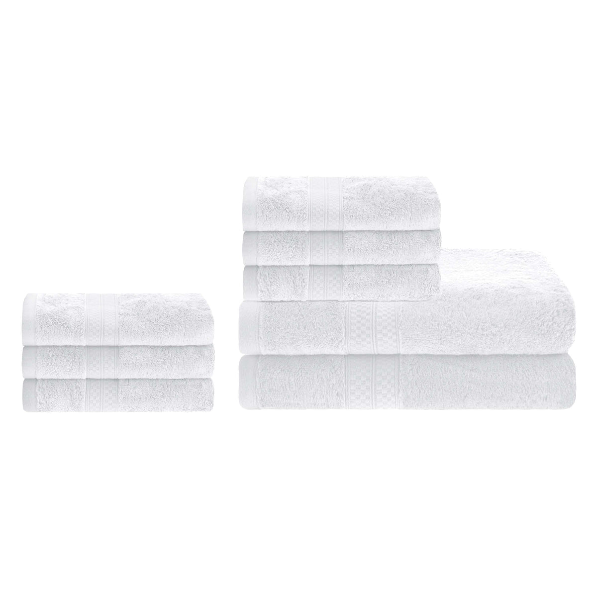 Ultra-Soft Rayon from Bamboo Cotton Blend Bath and Hand Towel Set - Blue Nile Mills