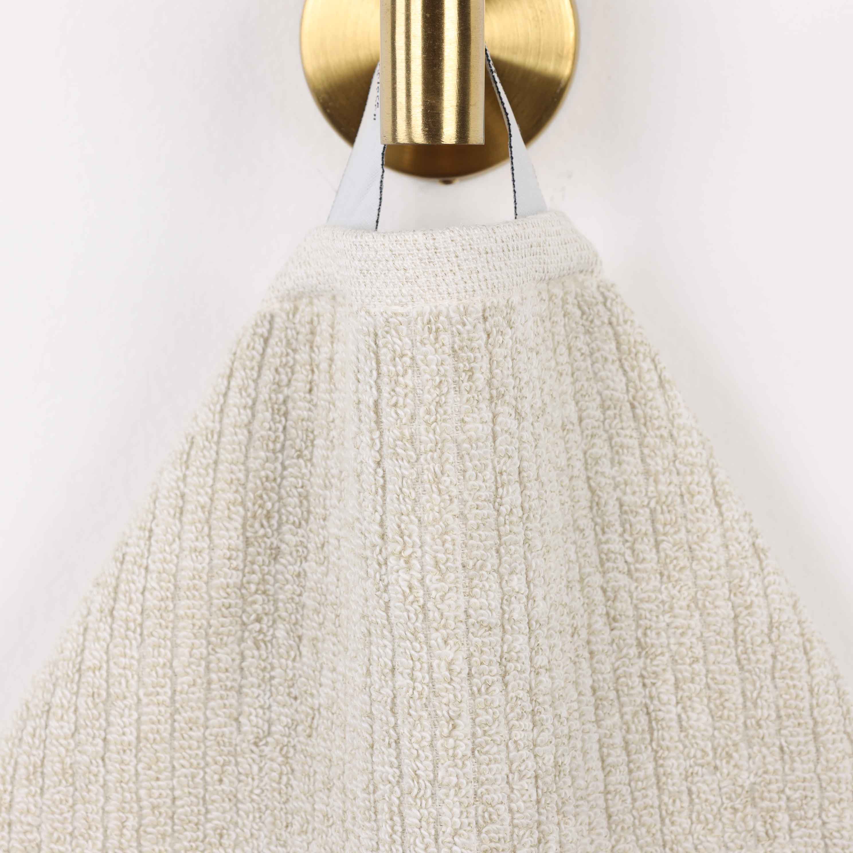 Destin Cotton Blend Solid Ribbed Design 12 Piece Towel Set - Blue Nile Mills