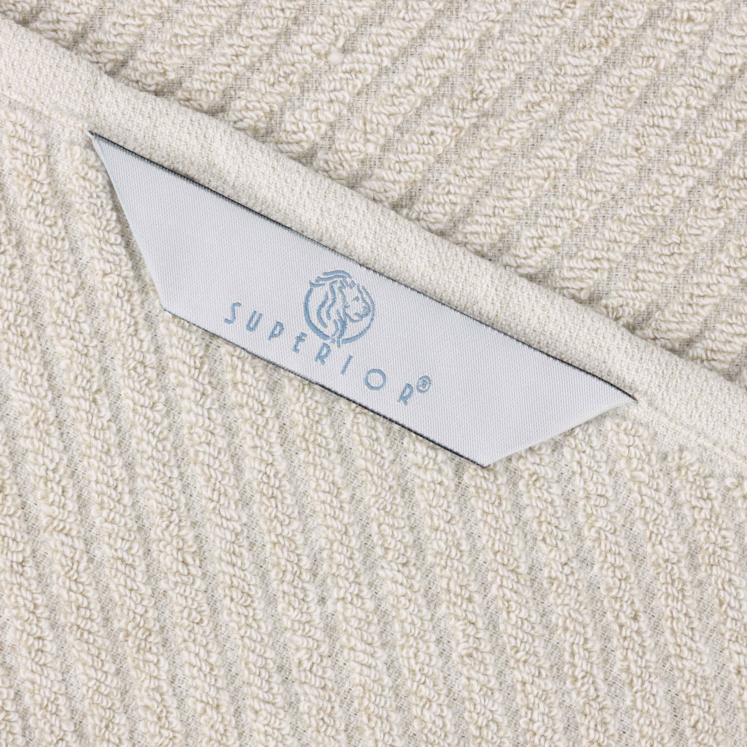 Amelia Cotton Blend Diagonal Stripes Bath Sheets, Set of 2 - Blue Nile Mills