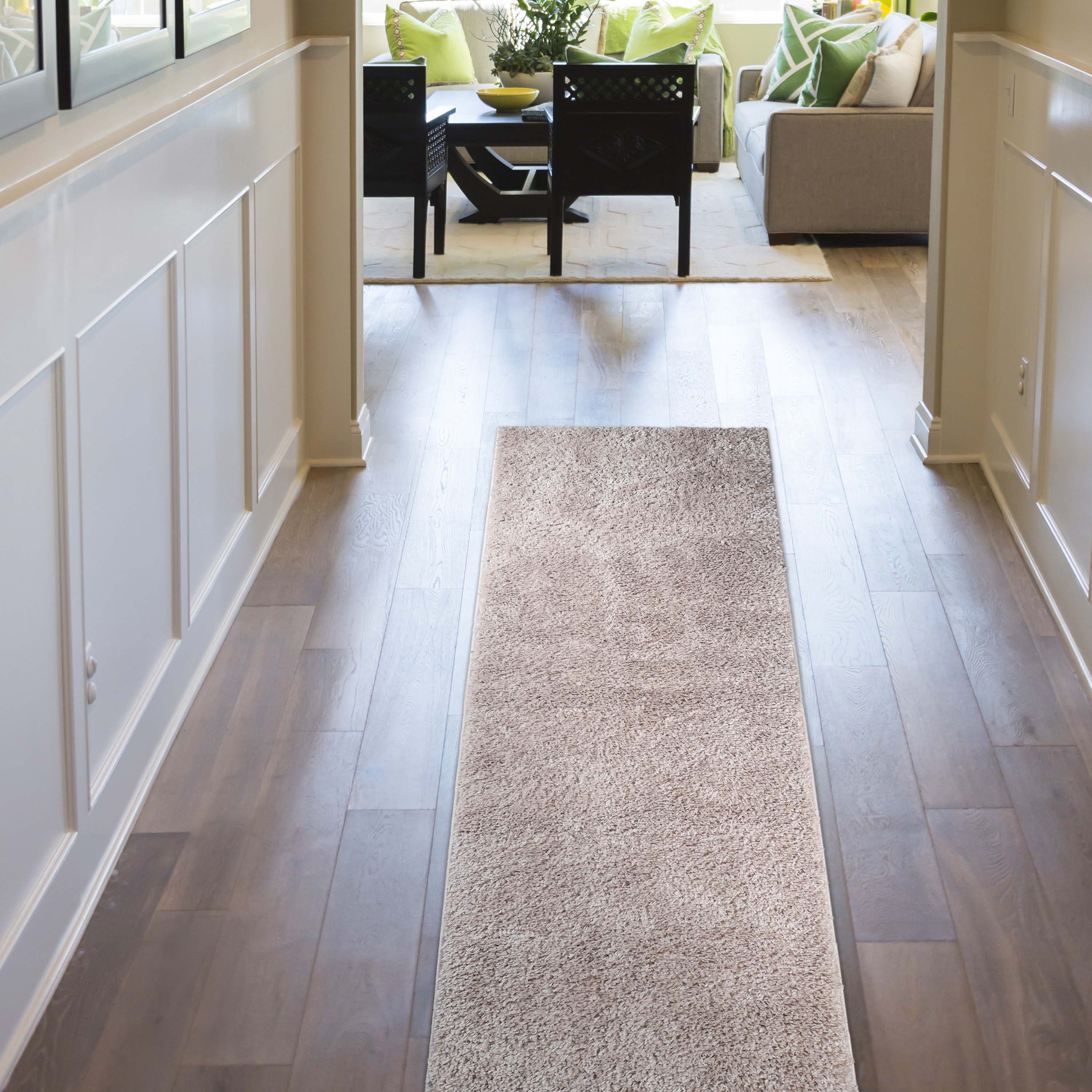 Berlin Solid Indoor Plush Shag Runner or Area Rug or Runner Rug - Blue Nile Mills