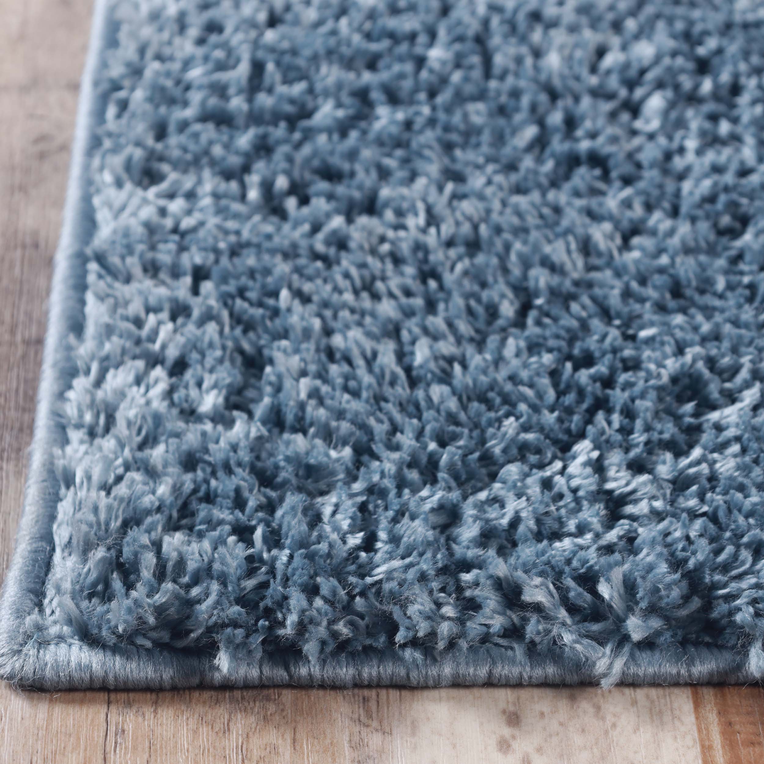 Berlin Solid Indoor Plush Shag Runner or Area Rug or Runner Rug - Blue Nile Mills
