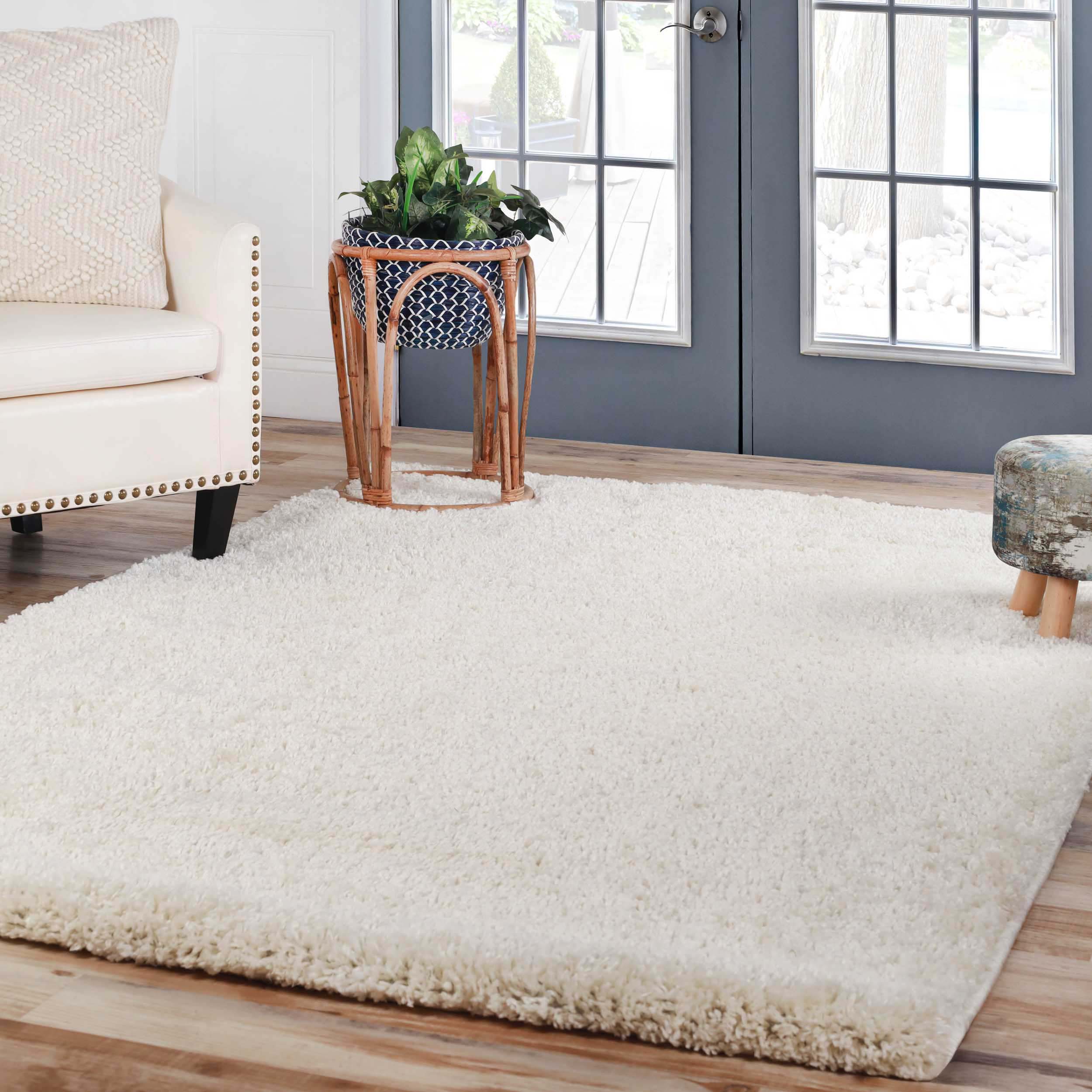 Berlin Solid Indoor Plush Shag Runner or Area Rug or Runner Rug - Blue Nile Mills