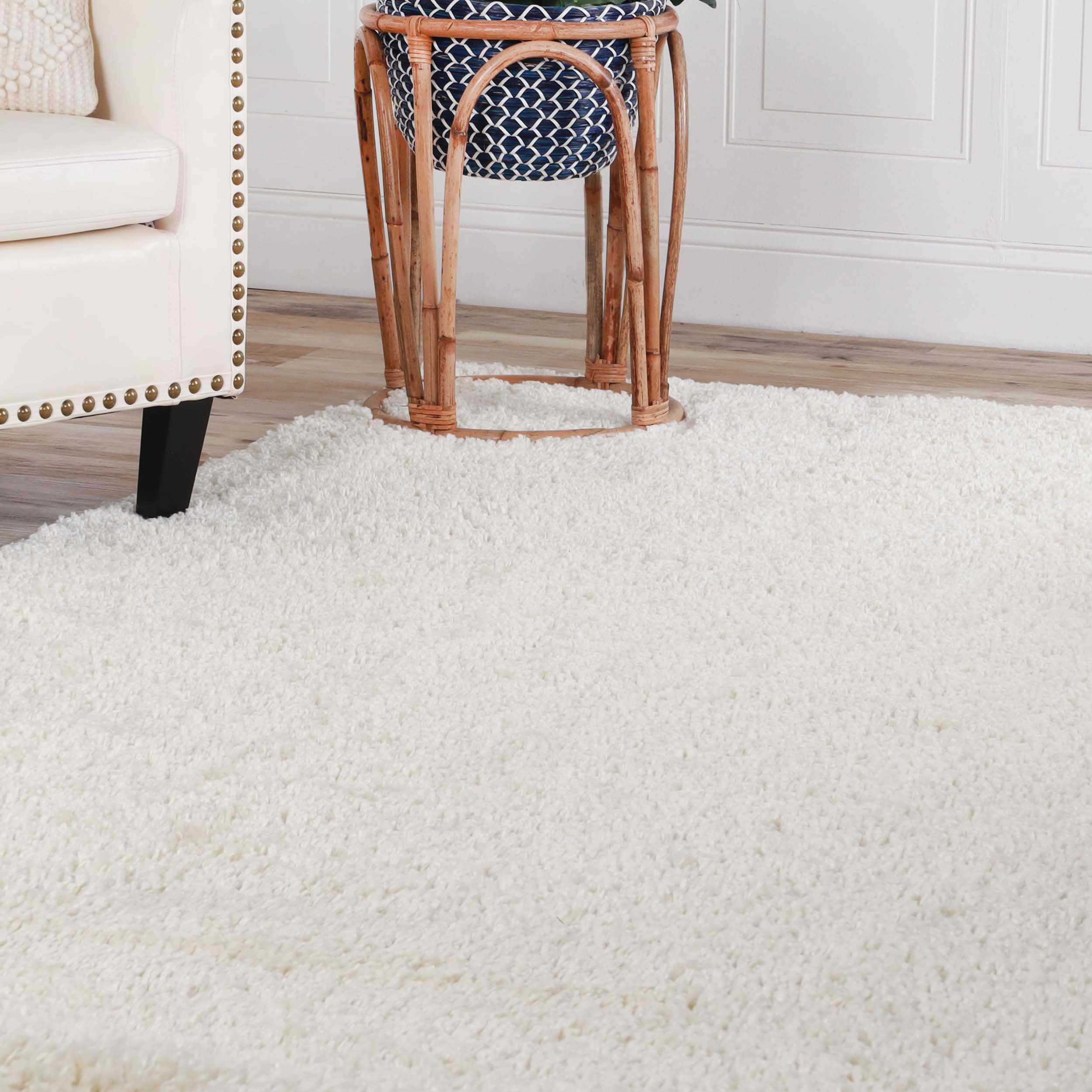 Berlin Solid Indoor Plush Shag Runner or Area Rug or Runner Rug - Blue Nile Mills