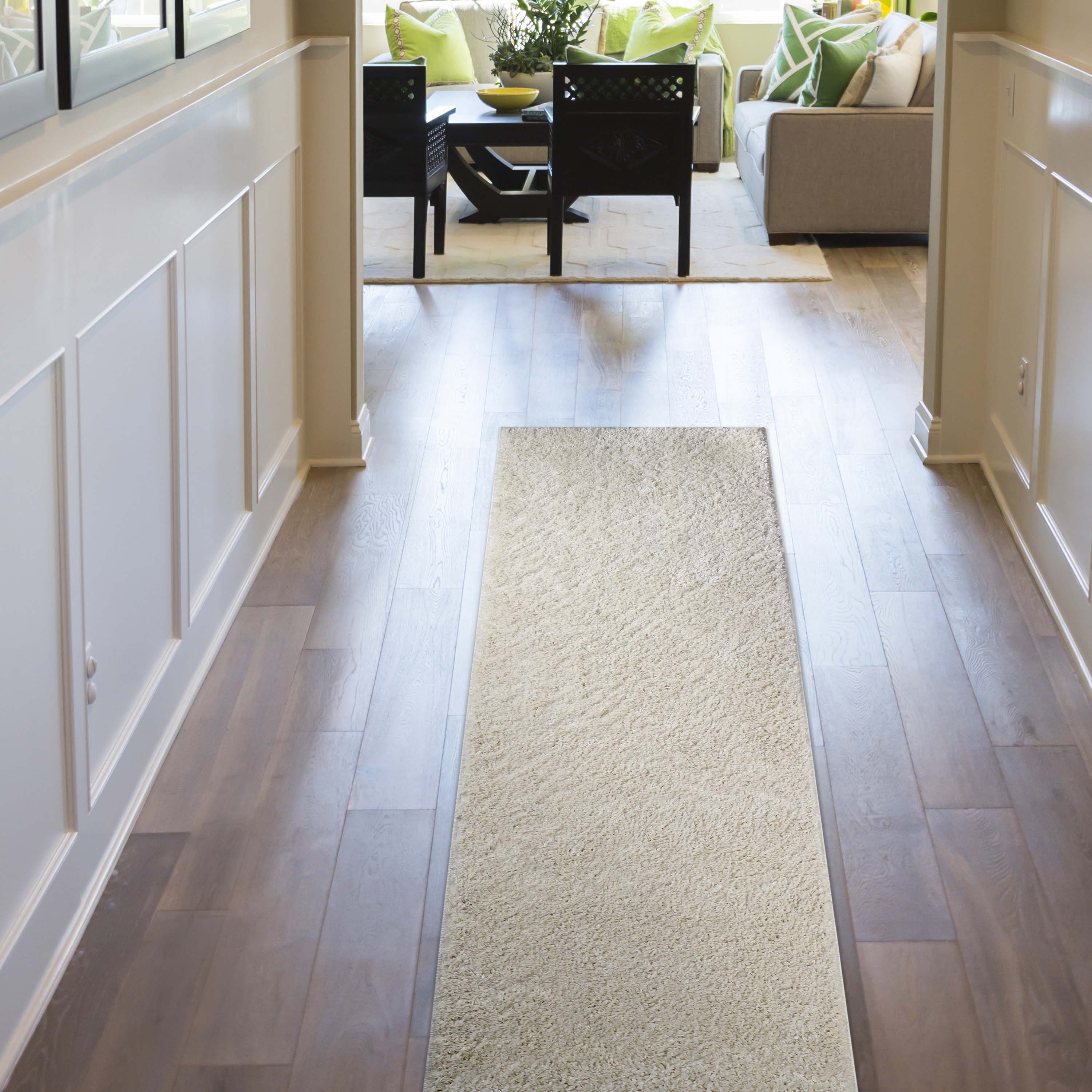 Berlin Solid Indoor Plush Shag Runner or Area Rug or Runner Rug - Blue Nile Mills