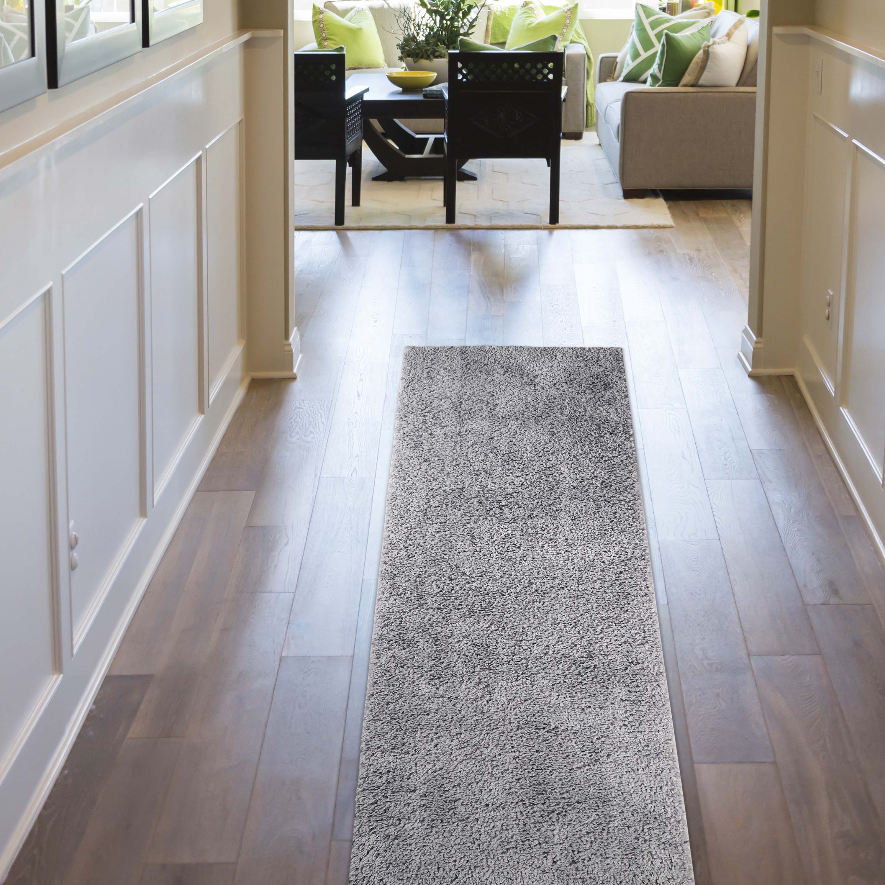 Berlin Solid Indoor Plush Shag Runner or Area Rug or Runner Rug - Blue Nile Mills