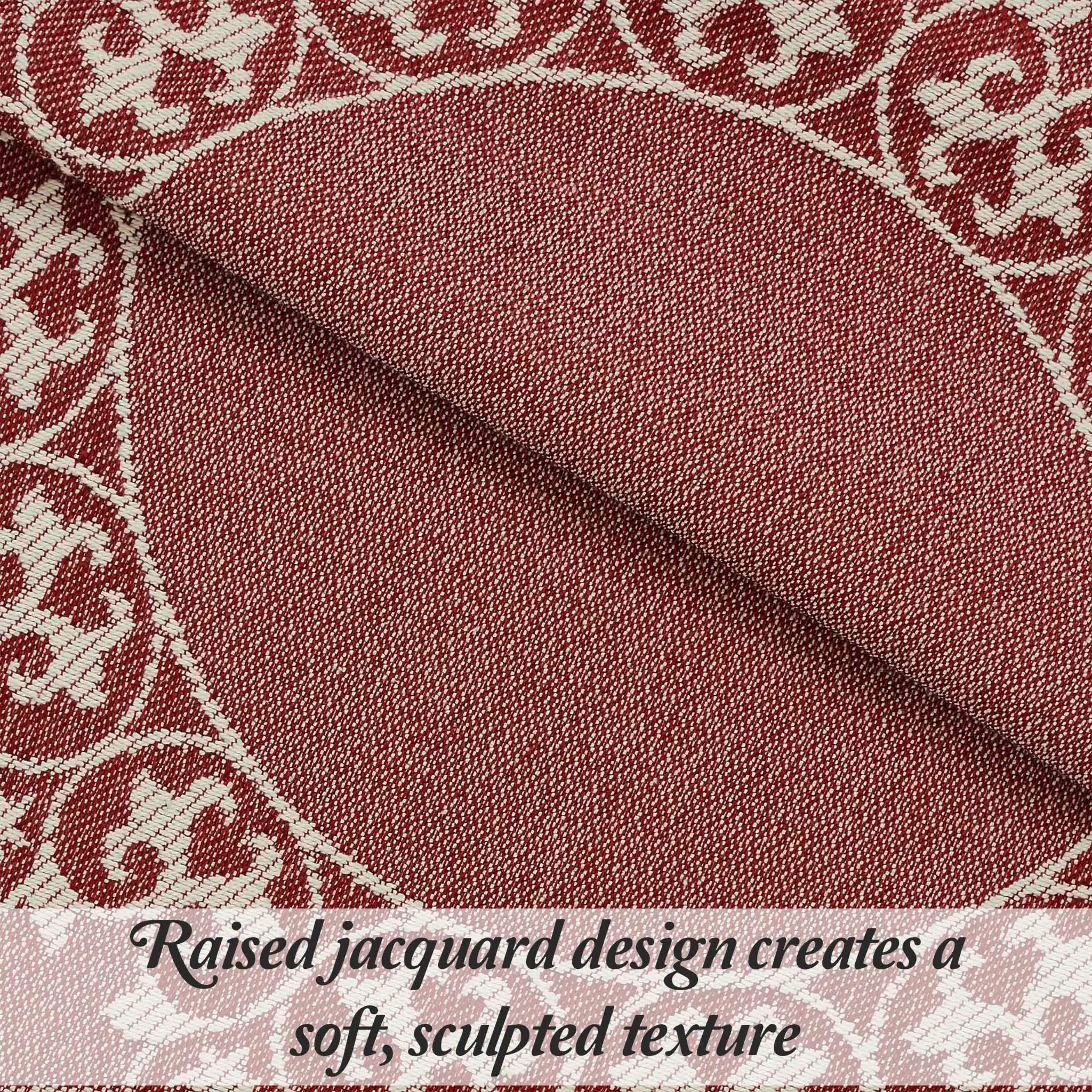 Boho Mandala Cotton Blend Woven Jacquard Bedspread Set