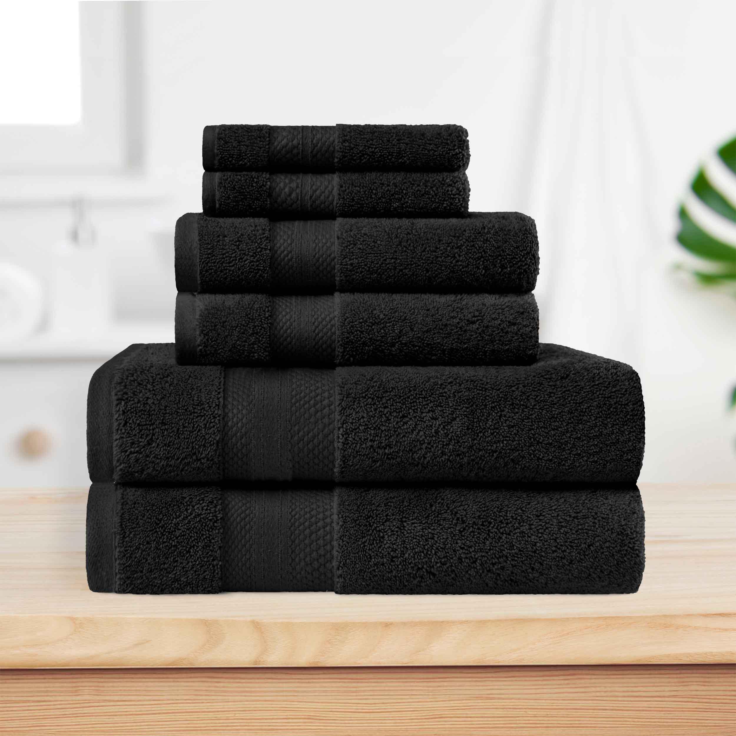 Turkish Cotton Solid 6 Piece Towel Set - Blue Nile Mills