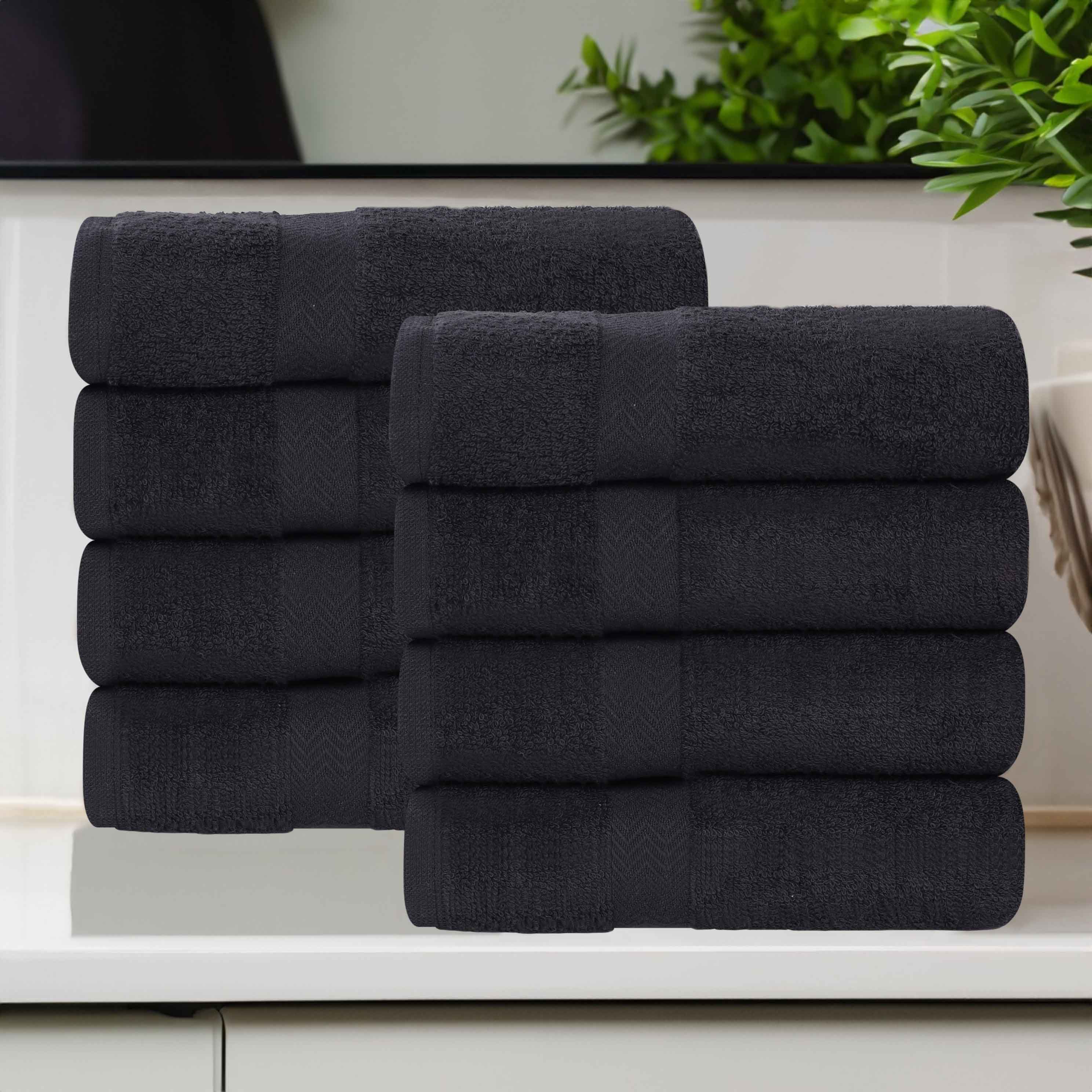 Franklin Cotton Eco Friendly 8 Piece Hand Towel Set - Blue Nile Mills