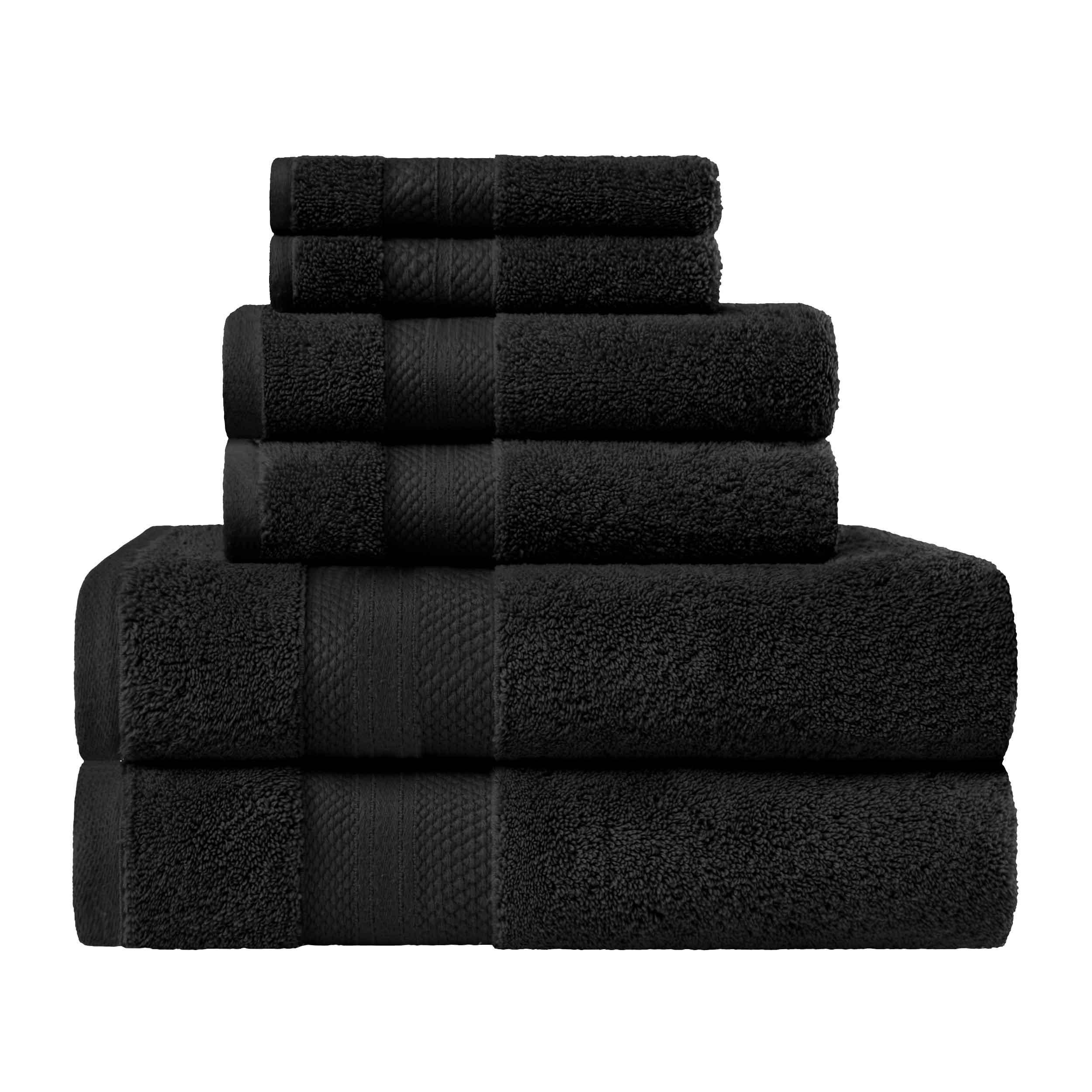 Turkish Cotton Solid 6 Piece Towel Set - Blue Nile Mills