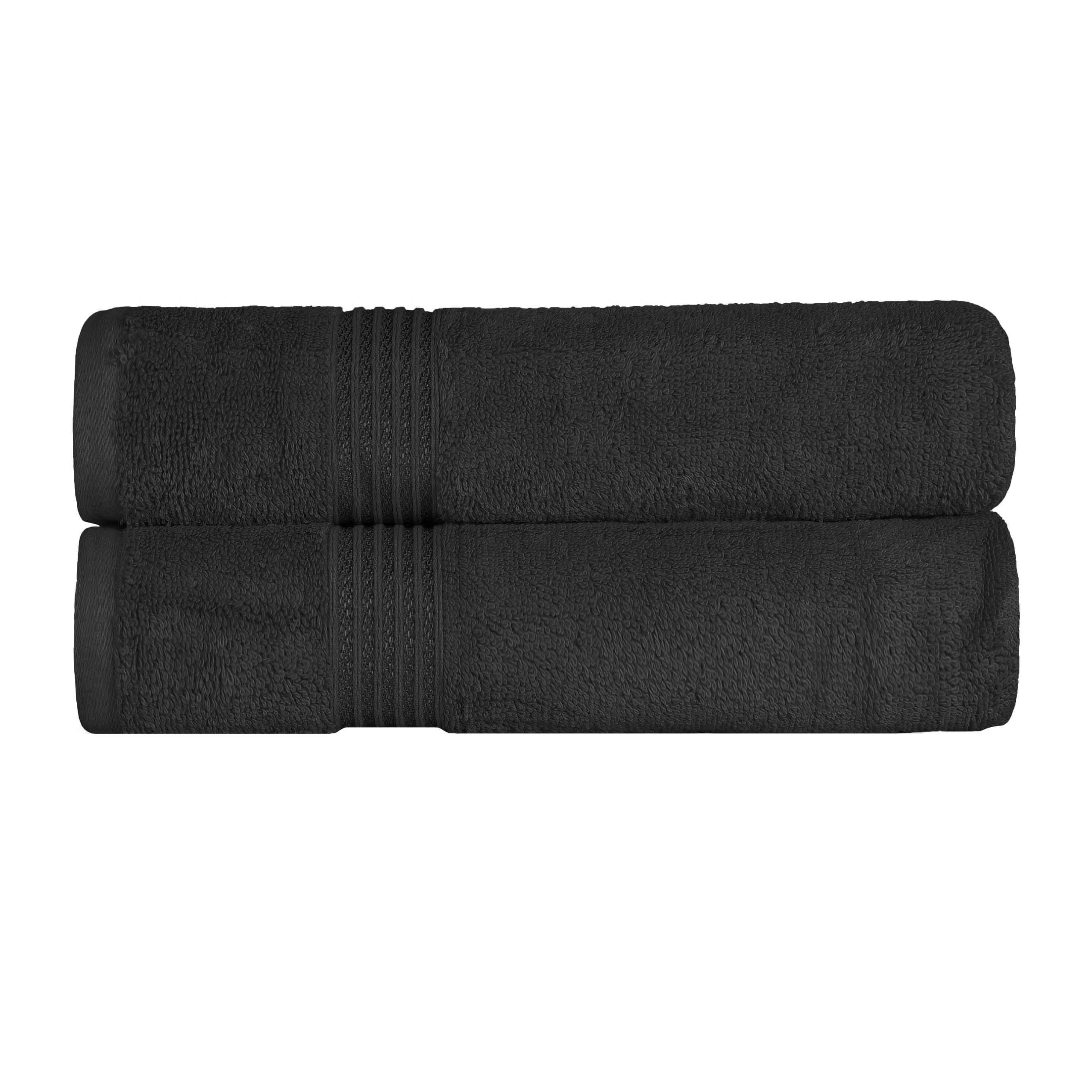 Egyptian Cotton Highly Absorbent Solid Ultra Soft Bath Towel Set of 2 - Blue Nile Mills