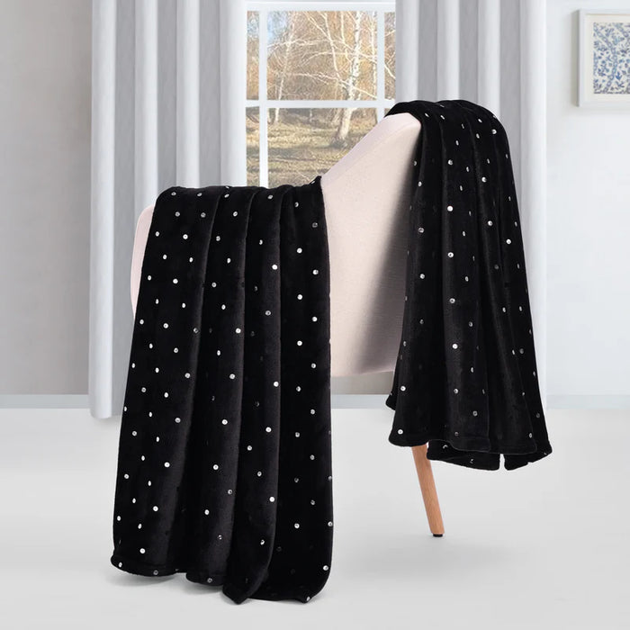 Fleece Plush Medium Weight Fluffy Soft Decorative Blanket Or Throw