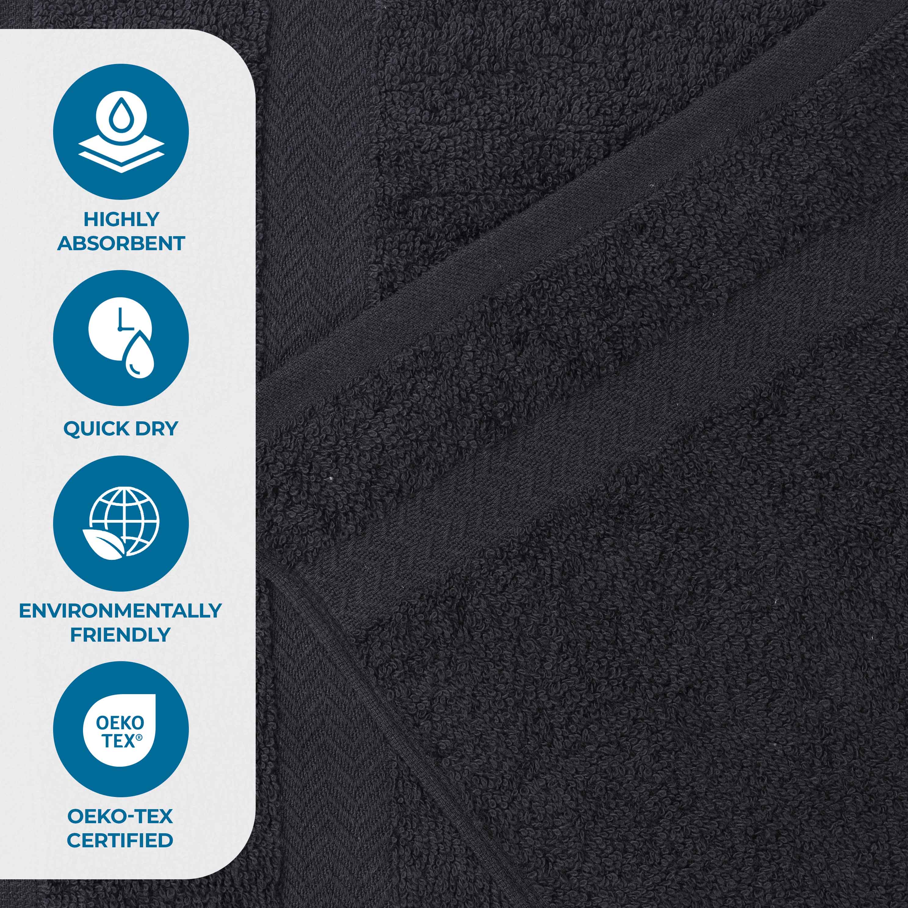 Franklin Eco-Friendly Cotton 2 Piece Bath Sheet Set - Blue Nile Mills