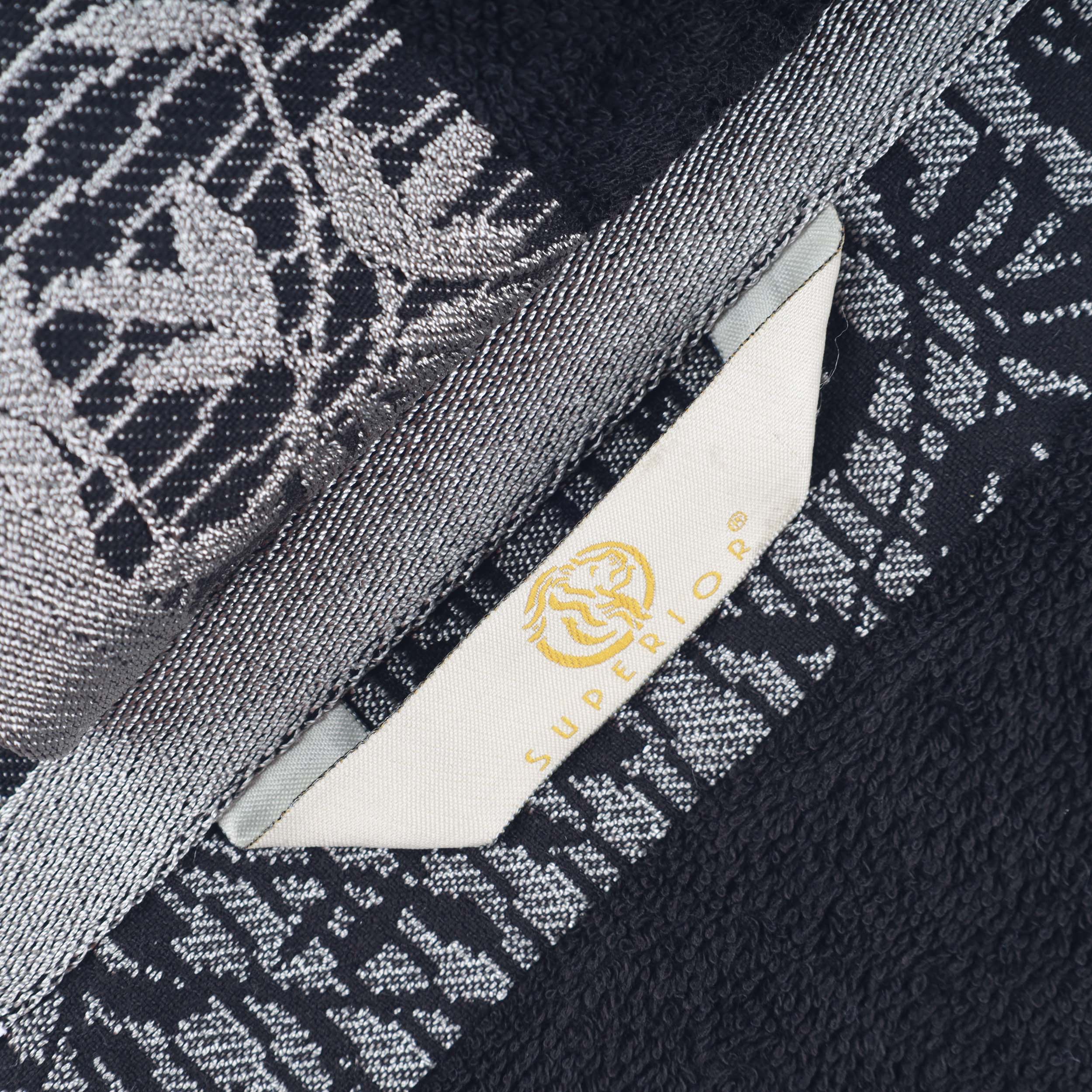 Wisteria Cotton Floral Embroidered Jacquard Border 8-Piece Towel Set - Blue Nile Mills