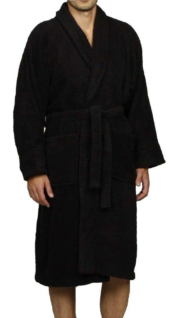 Cotton Ultra Soft Terry Adult Unisex Lightweight Luxury Bathrobe - Blue Nile Mills