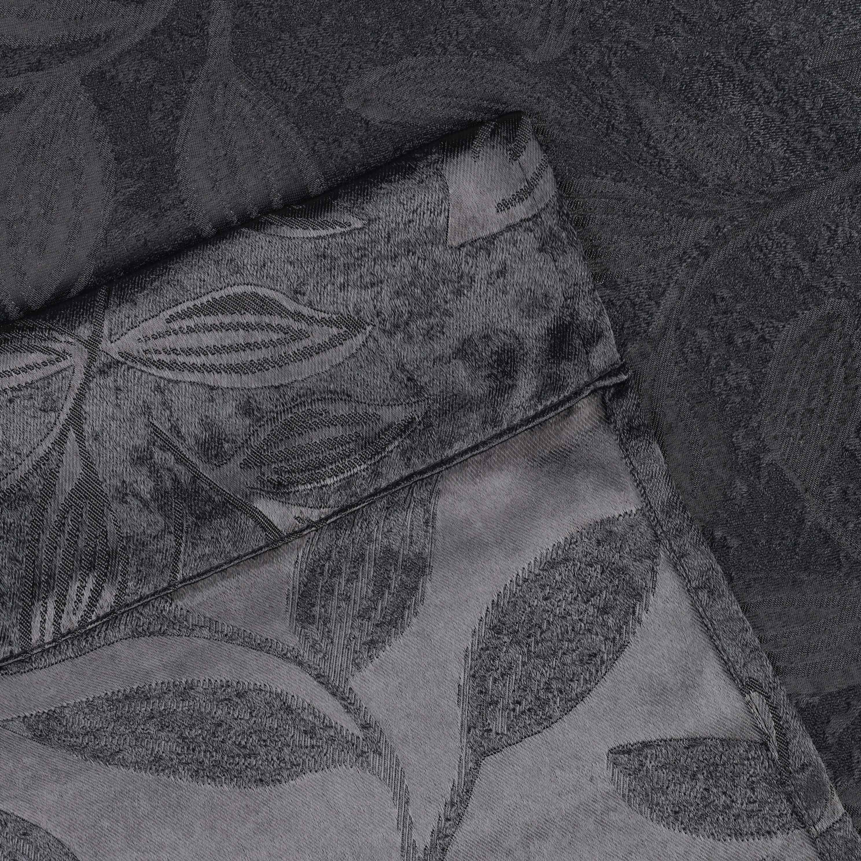 Leaves Rod Pocket Room Darkening Blackout Curtains, Set of 2 - Blue Nile Mills