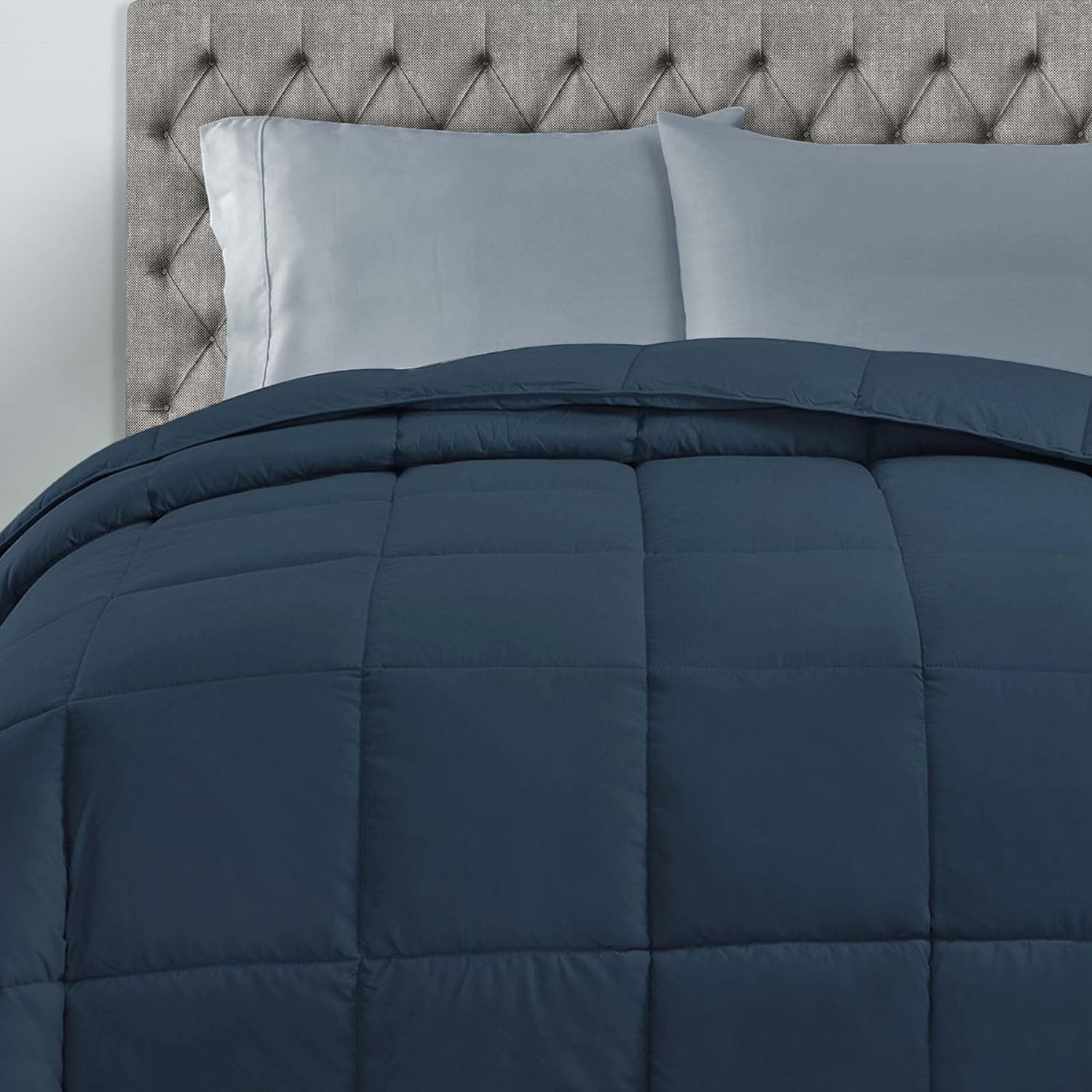 Classic All-Season Reversible Down Alternative Comforter - Blue Nile Mills