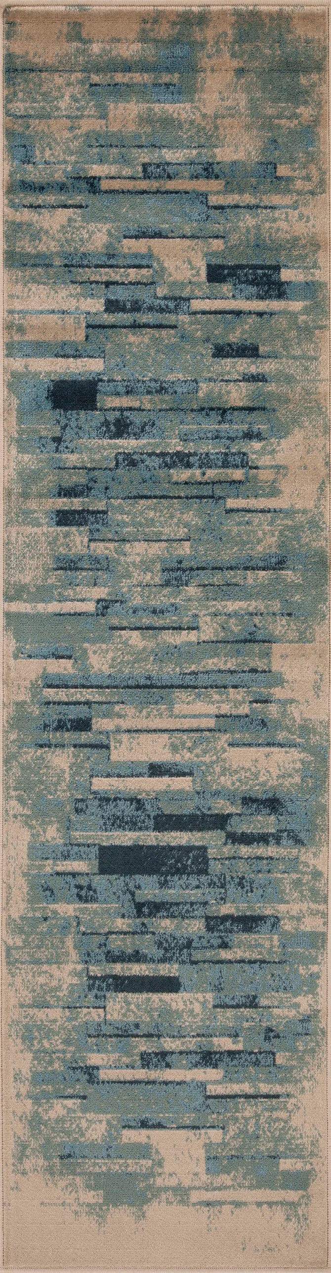 Culver Abstract Graphic Design Indoor Area Rug or Runner Rug - Blue Nile Mills