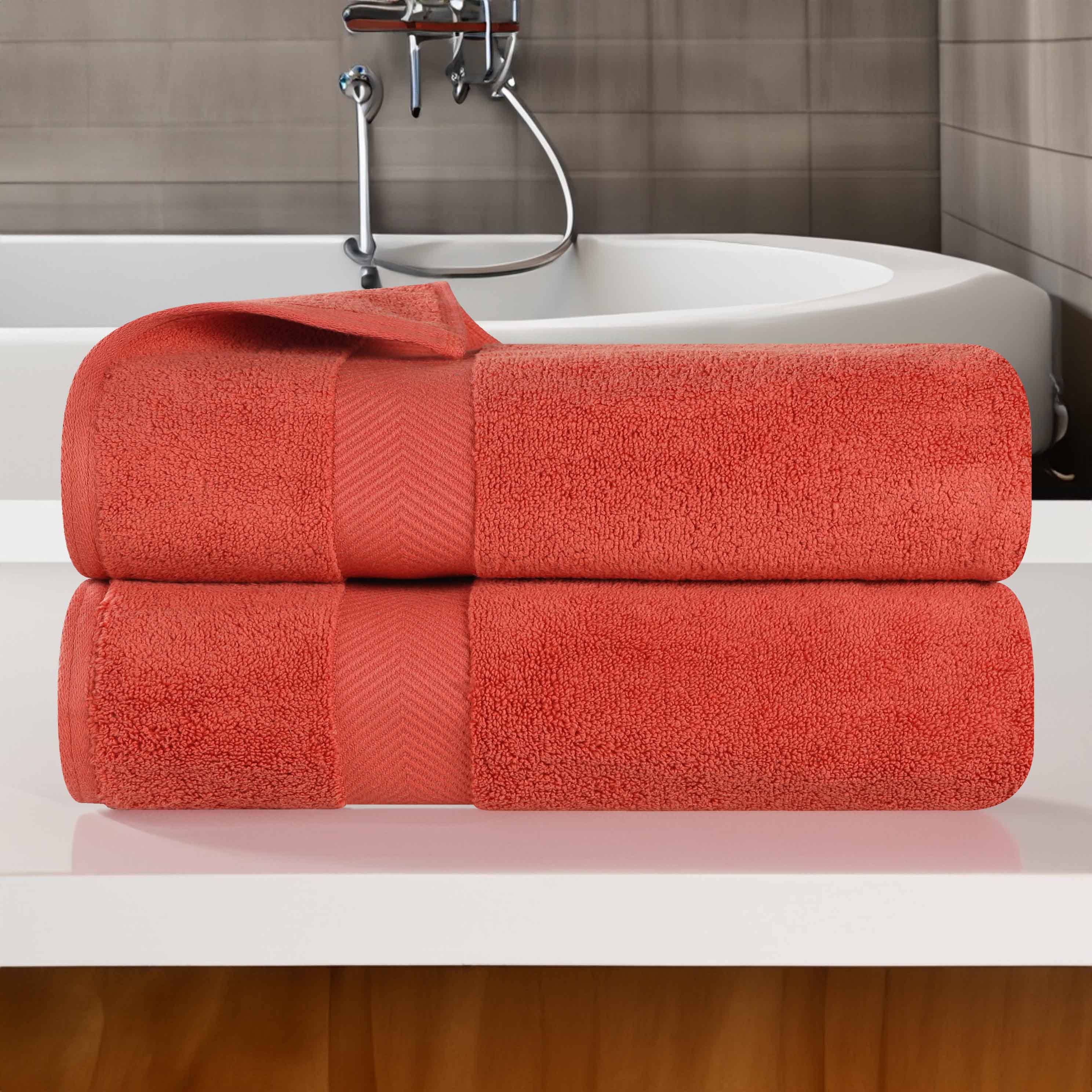 Zero Twist Cotton 2 Piece Bath Towel Set - Blue Nile Mills