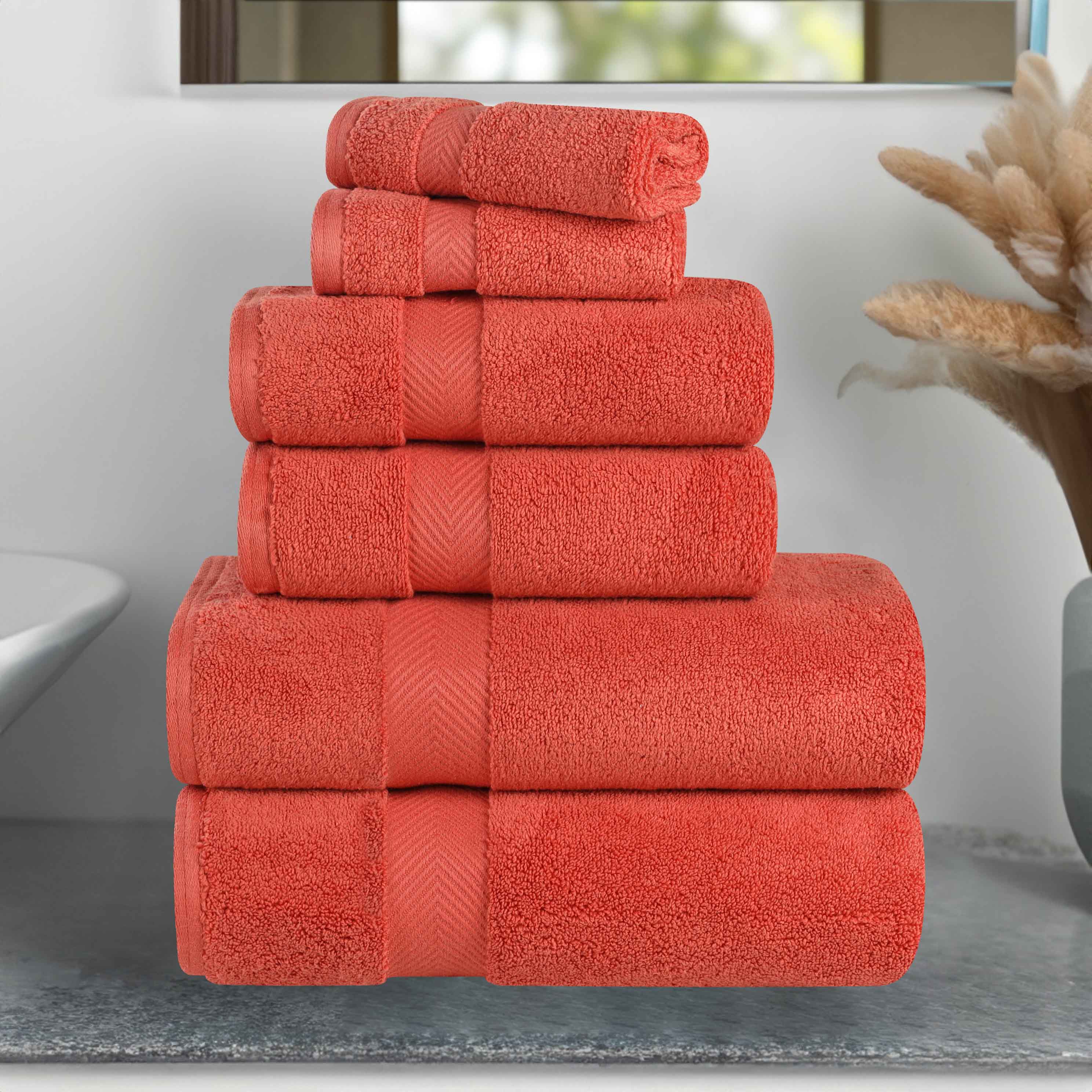 Zurich Cotton Zero Twist 6 Piece Towel Set - Blue Nile Mills