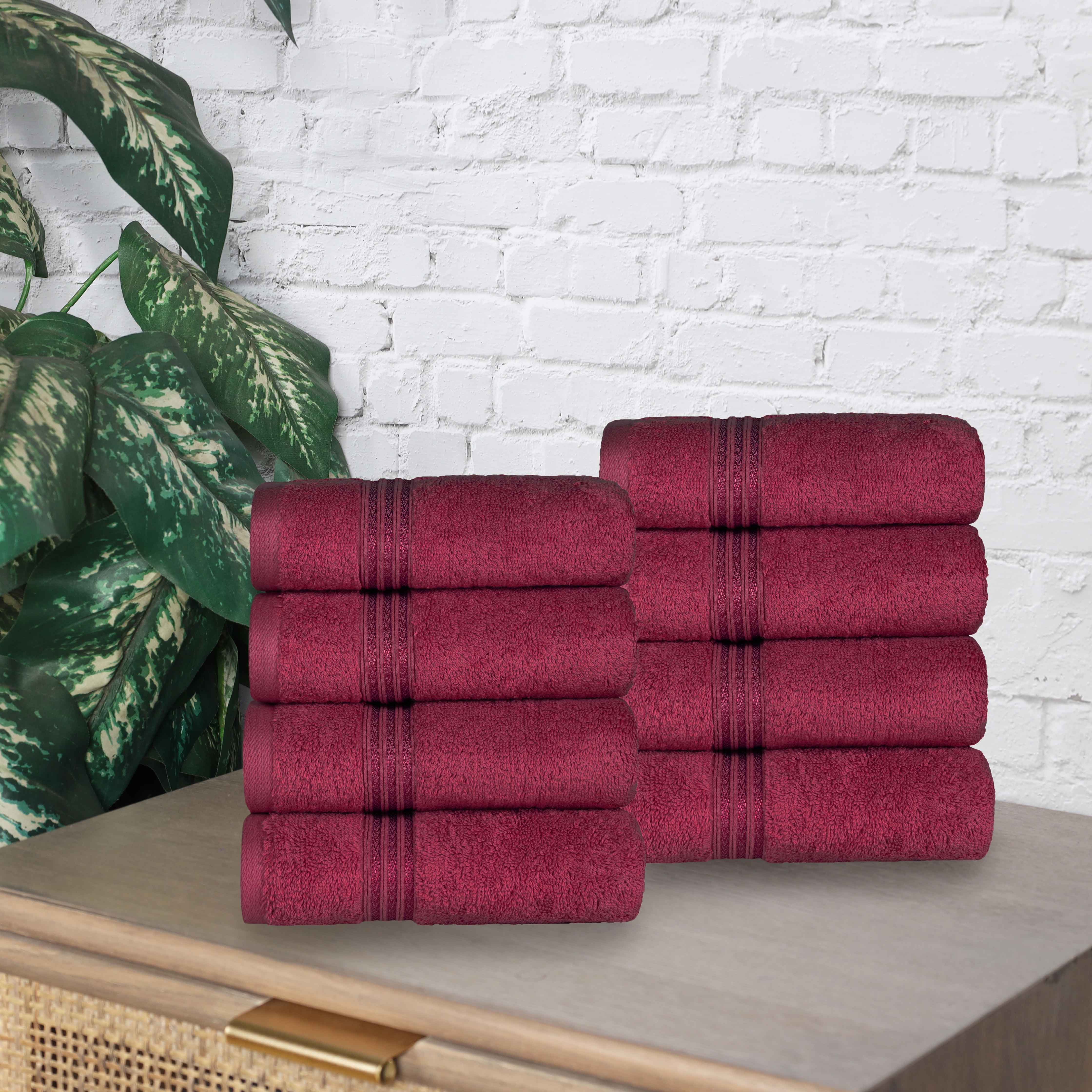 Heritage Egyptian Cotton Hand Towel Set of 8 - Blue Nile Mills