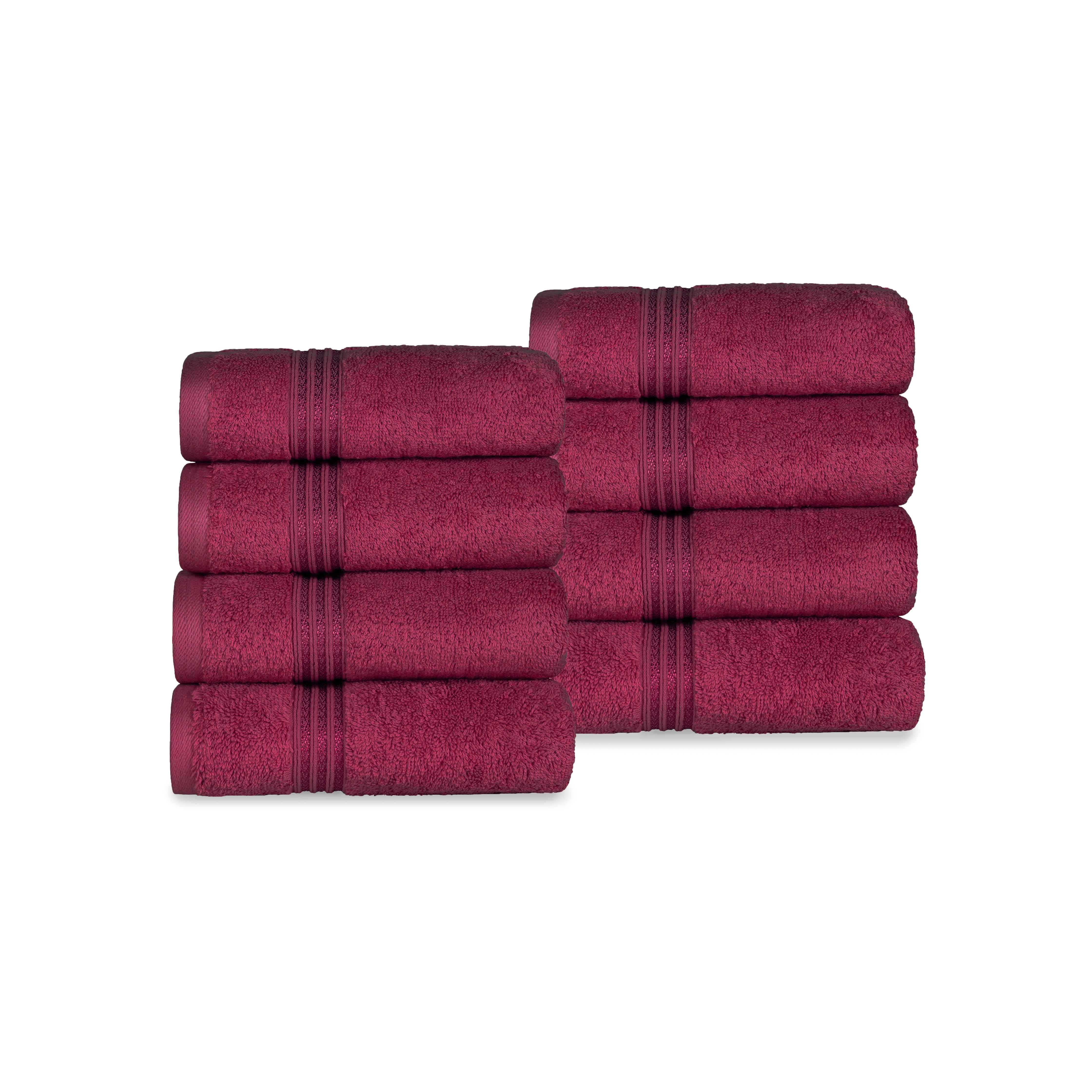 Heritage Egyptian Cotton Hand Towel Set of 8 - Blue Nile Mills