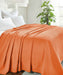 Cotton All Season Diamond Bed Blanket & Sofa Throw - Burnt Orange