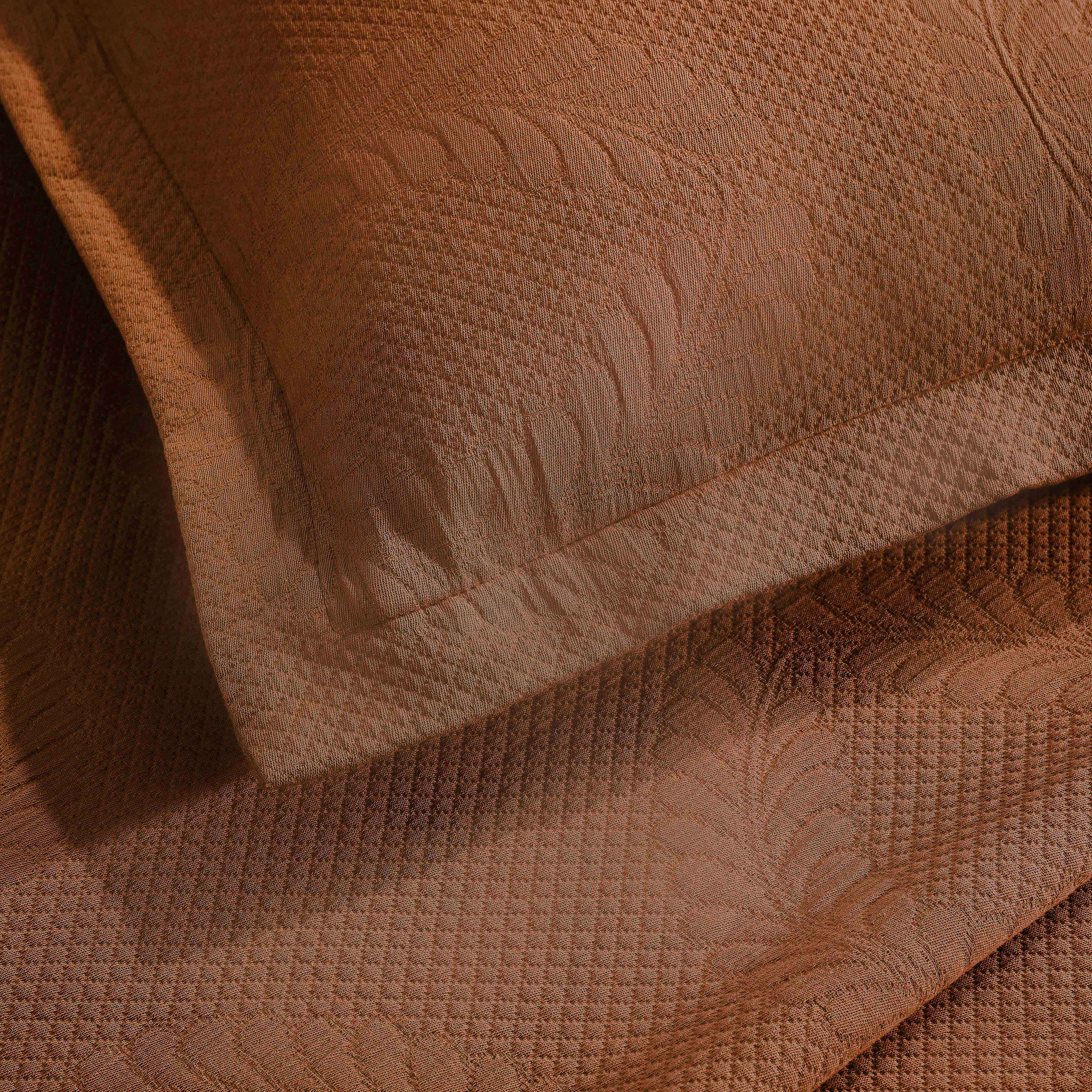 Peploi Cotton Medium Weight Matelasse Bedspread and Sham Set - Blue Nile Mills