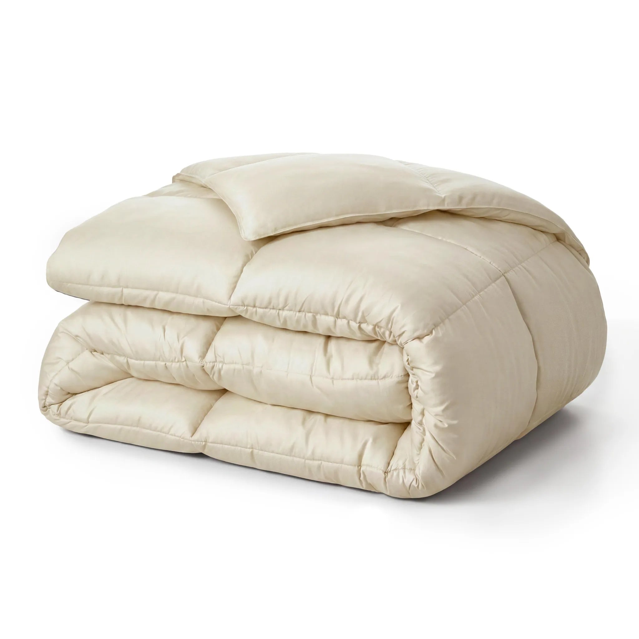 Brushed Microfiber Down Alternative Medium Weight Solid Comforter