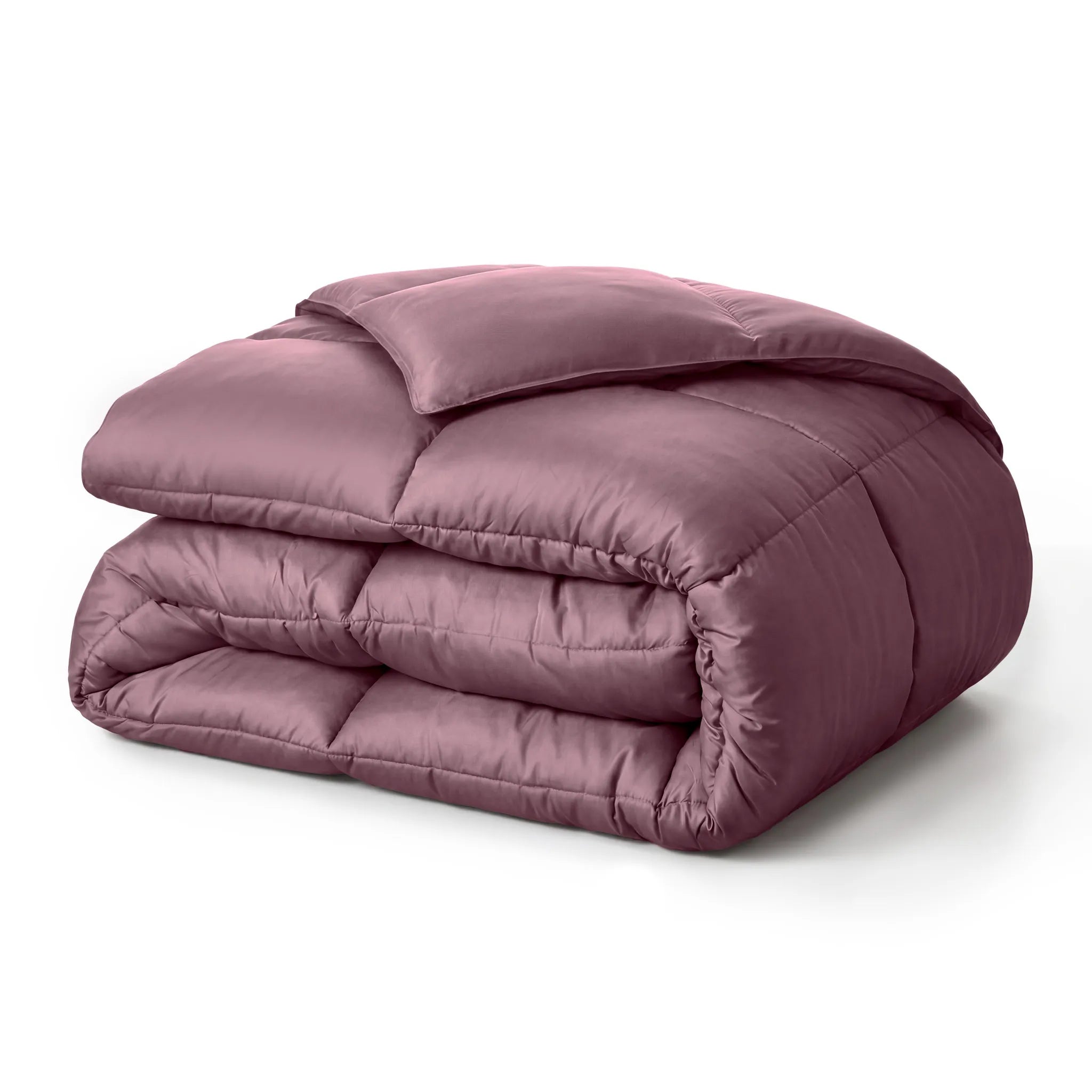 Brushed Microfiber Down Alternative Medium Weight Solid Comforter