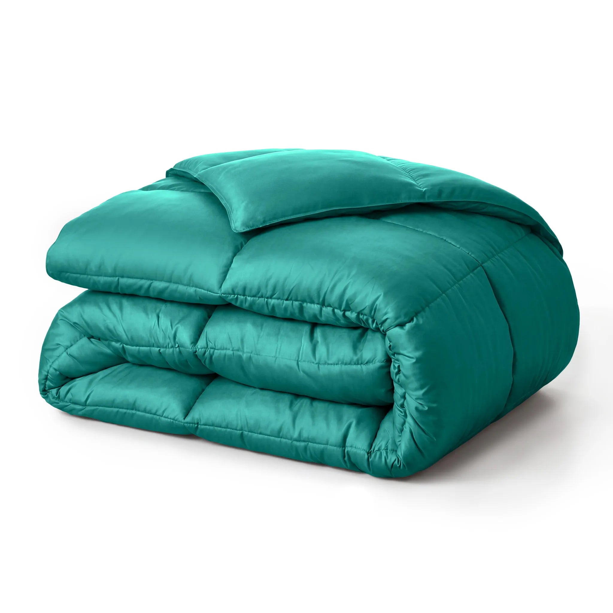 Brushed Microfiber Down Alternative Medium Weight Solid Comforter