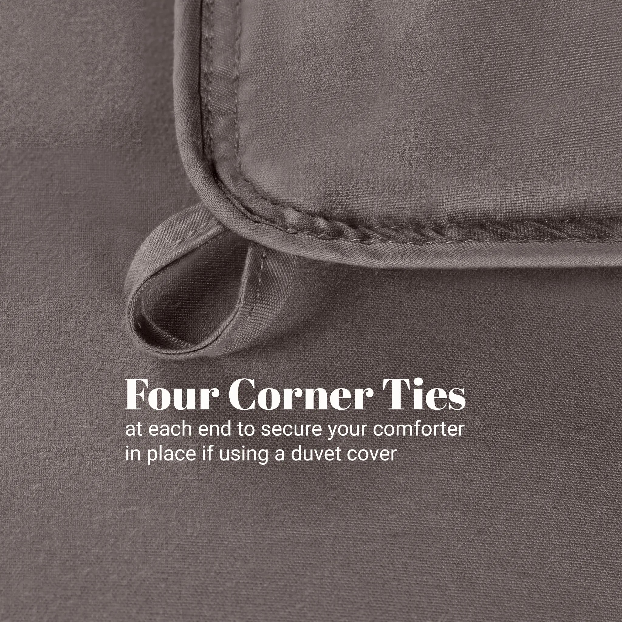 Brushed Microfiber Down Alternative Medium Weight Solid Comforter