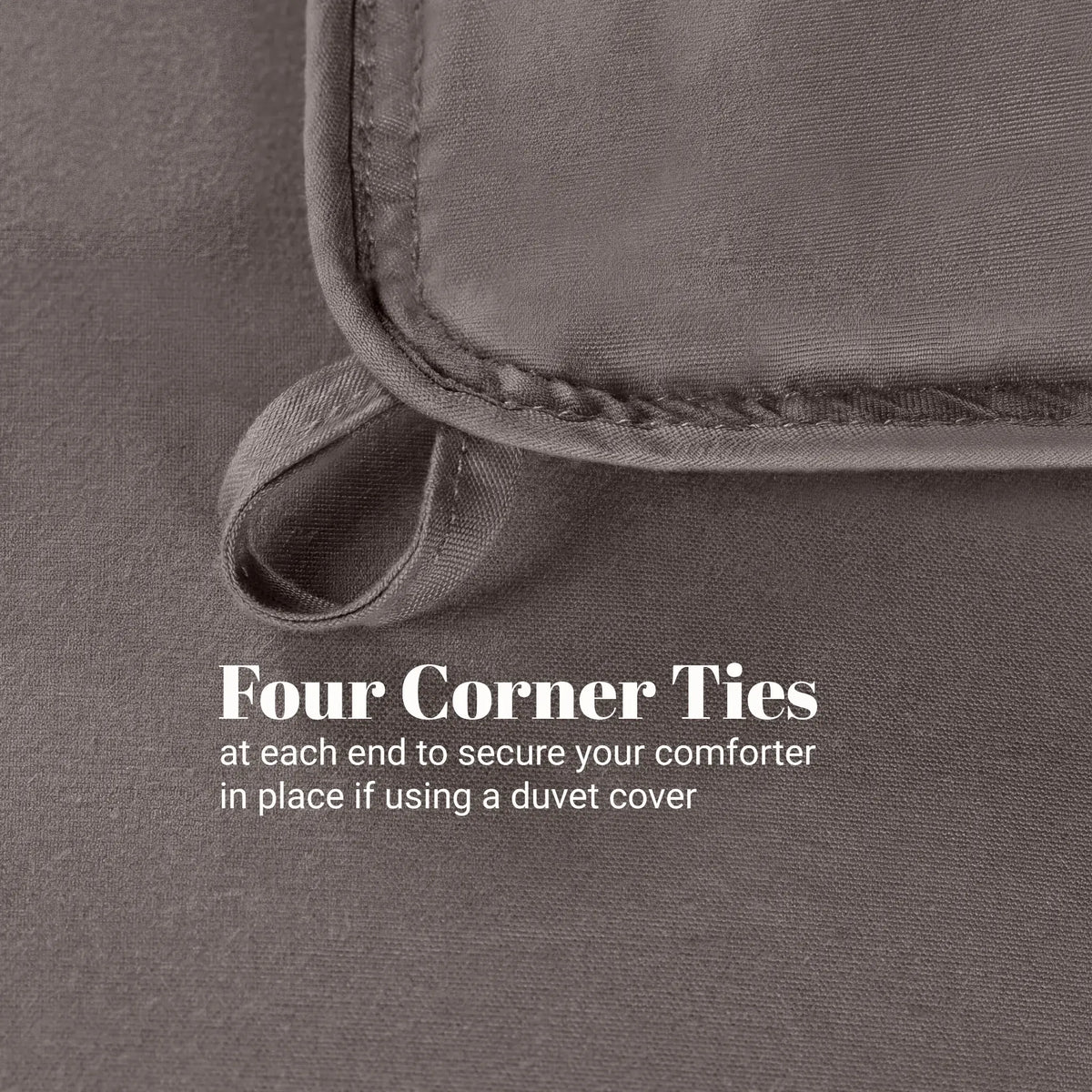 Brushed Microfiber Down Alternative Medium Weight Solid Comforter