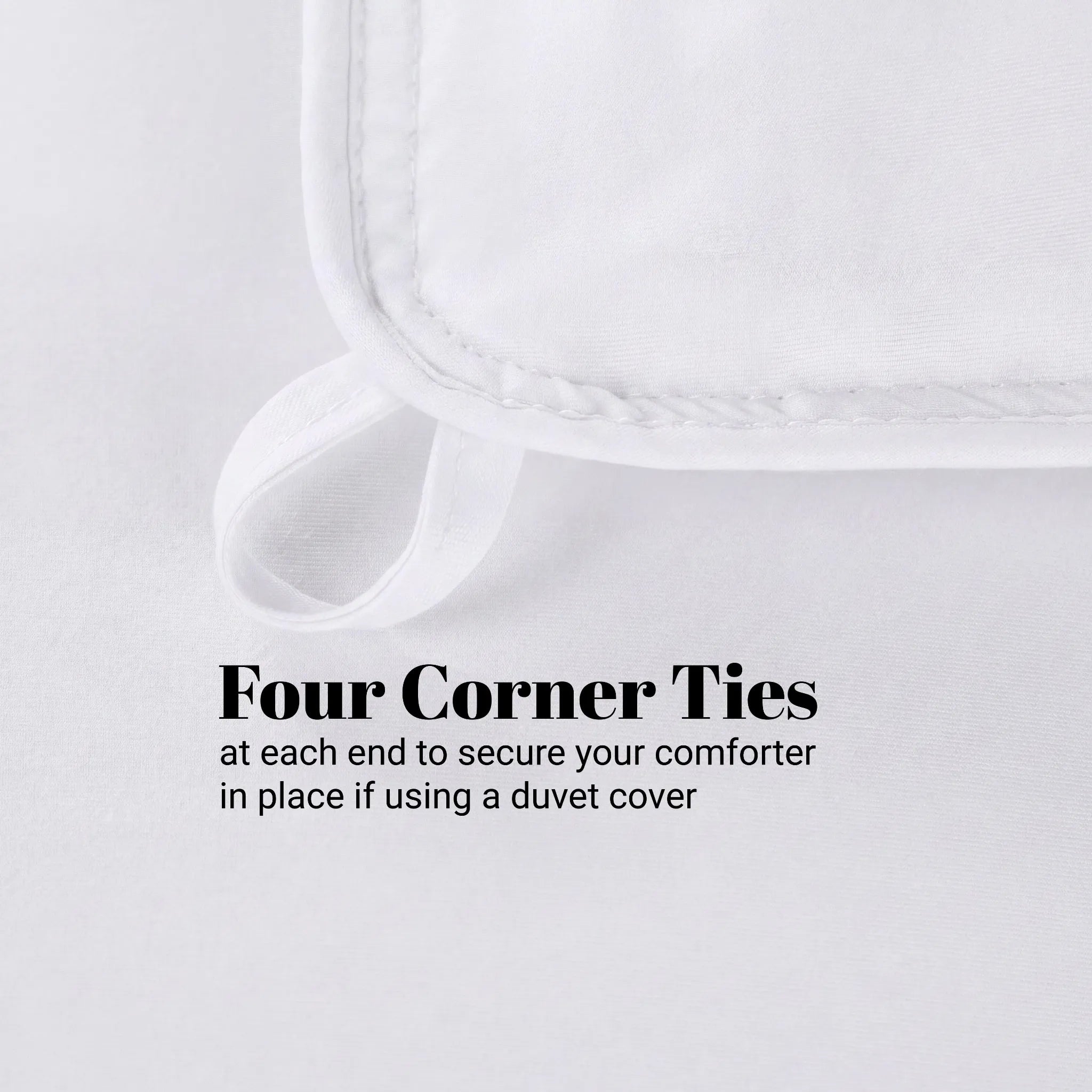Brushed Microfiber Down Alternative Medium Weight Solid Comforter