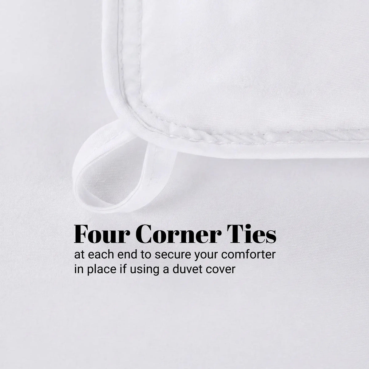 Brushed Microfiber Down Alternative Medium Weight Solid Comforter
