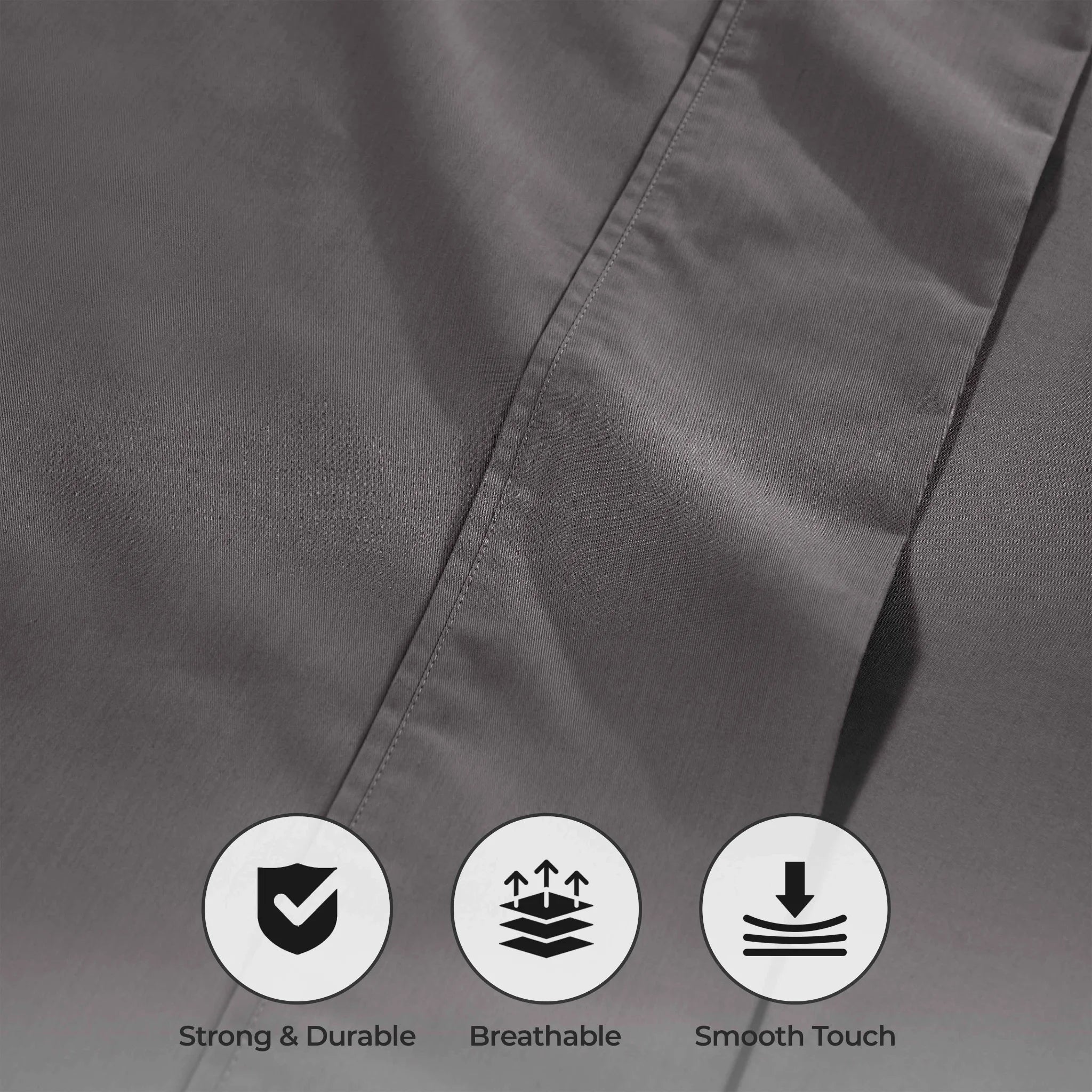 1000 Thread Count Cotton Rich Solid Deep Pocket Bed Sheet Set