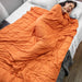 Quilted Microfiber Weighted Throw Blanket - Canyon Clay