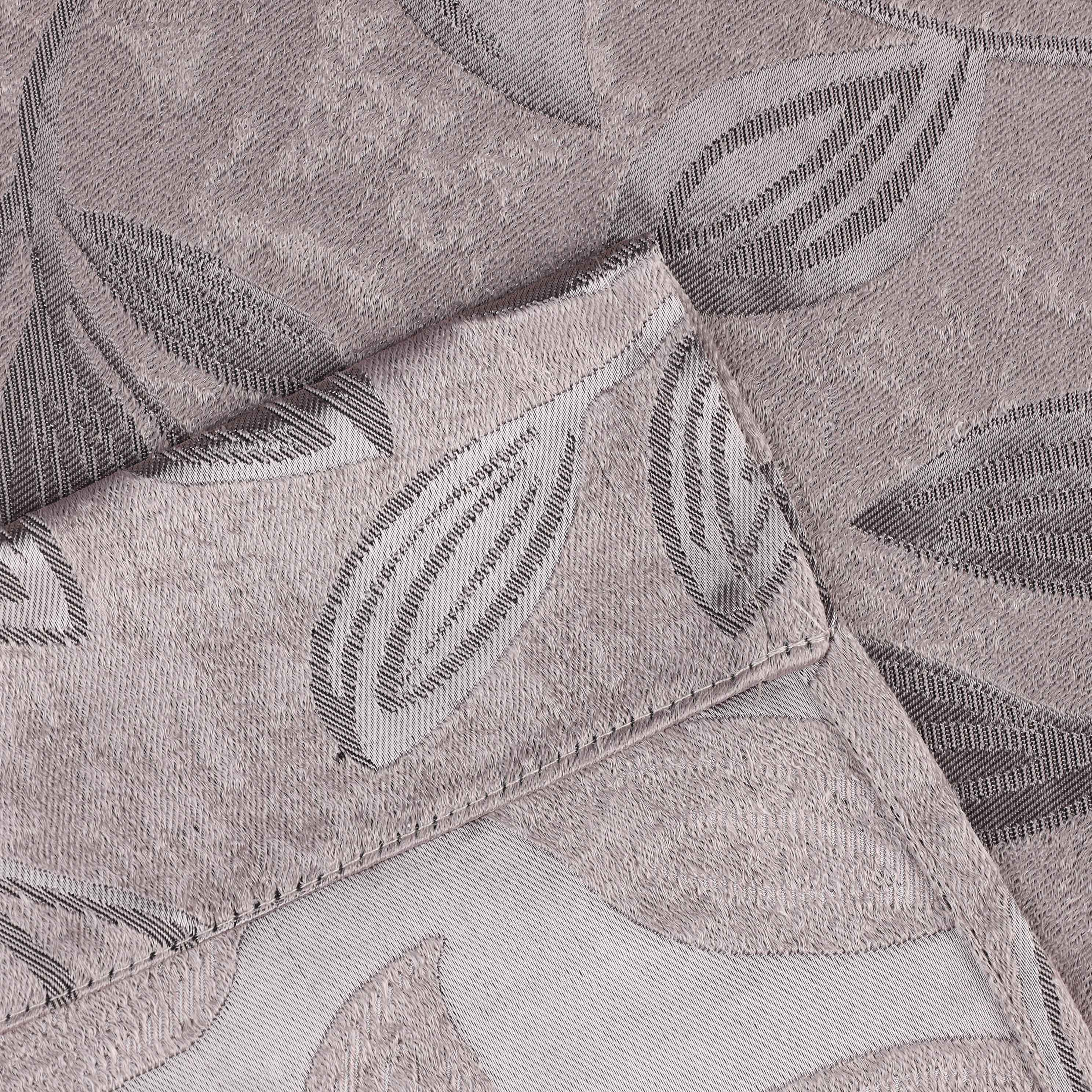 Leaves Rod Pocket Room Darkening Blackout Curtains, Set of 2 - Blue Nile Mills