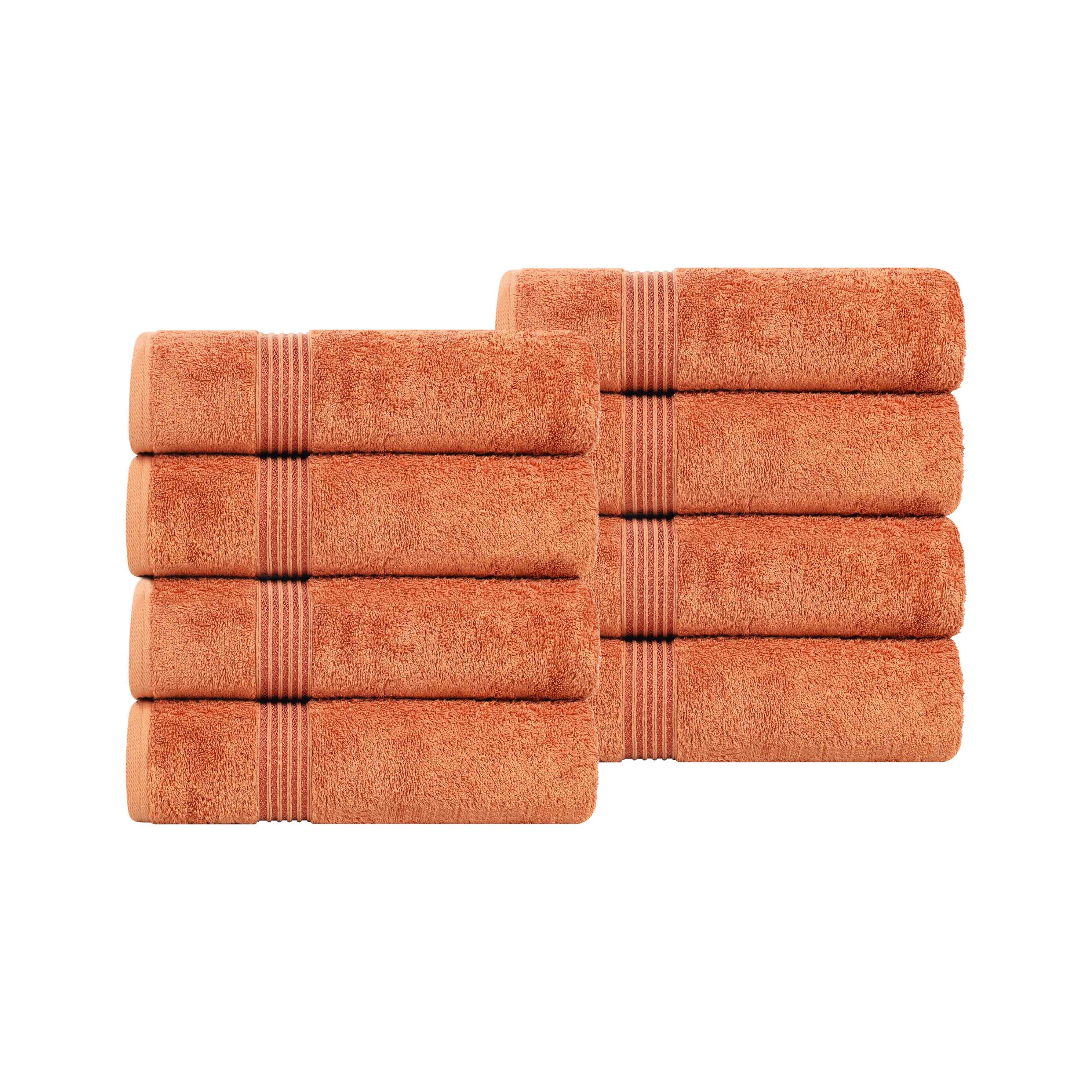 Heritage Egyptian Cotton Hand Towel Set of 8 - Blue Nile Mills