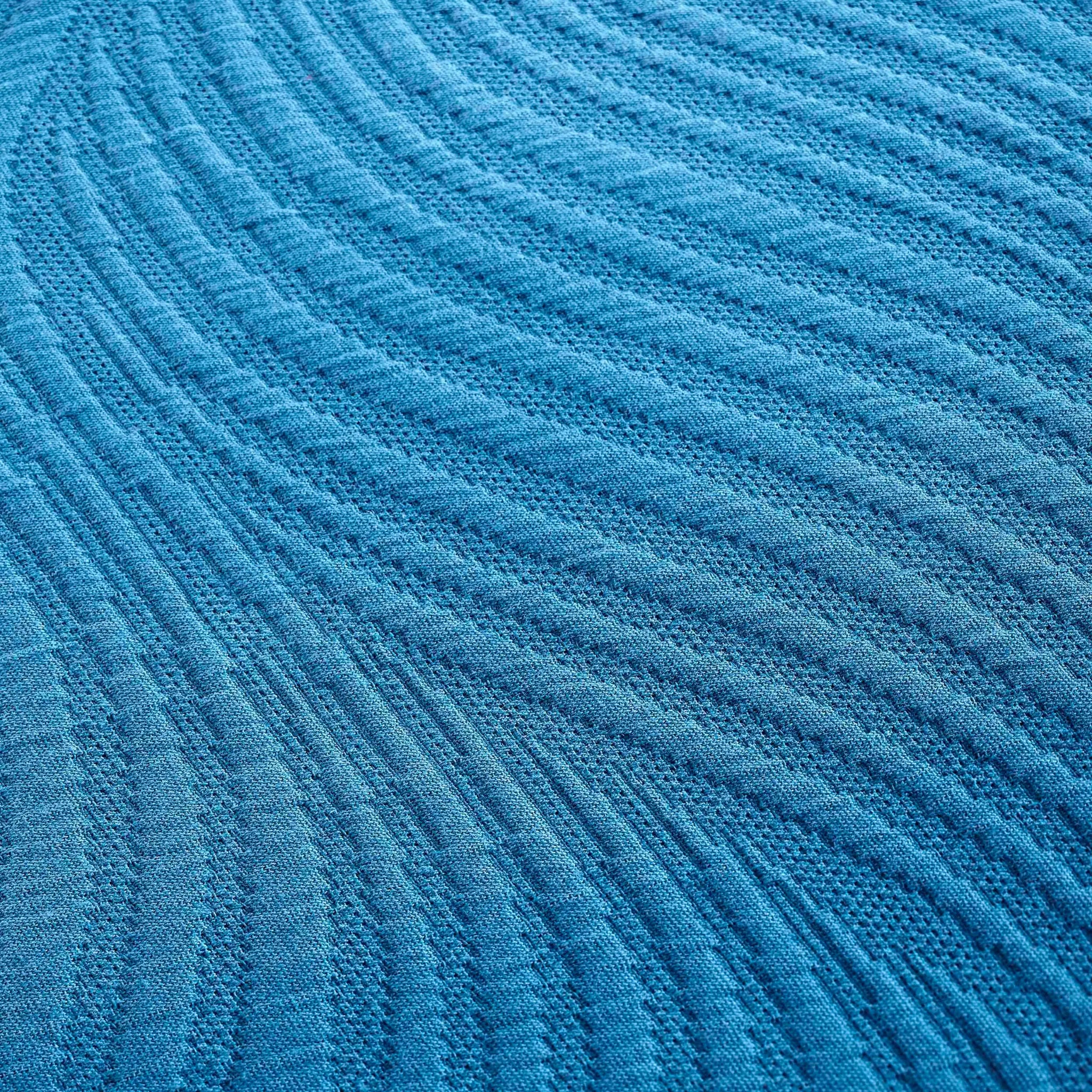 Cascade Cotton Jacquard Matelassé 3-Piece Bedspread Set - Blue Nile Mills