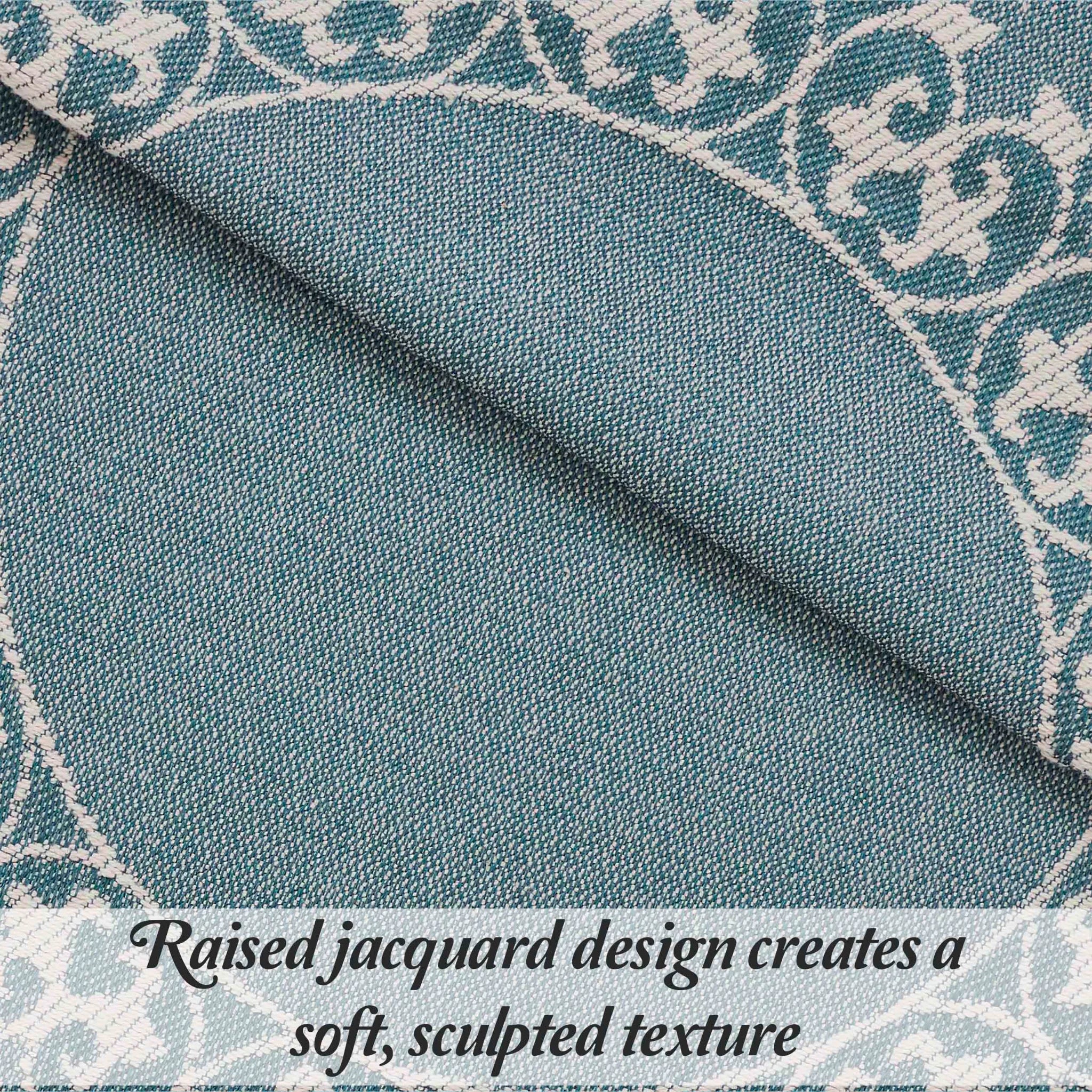 Boho Mandala Cotton Blend Woven Jacquard Bedspread Set