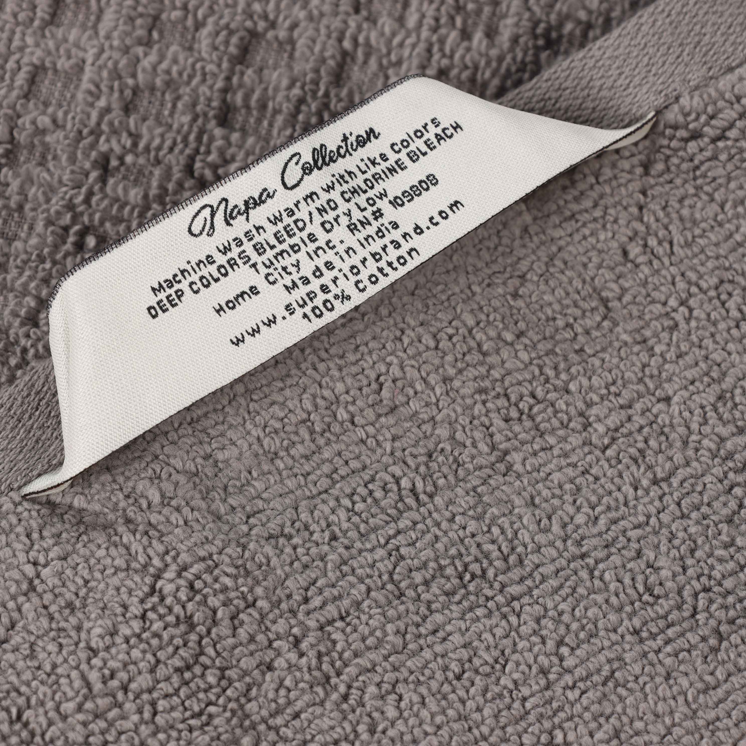 Zero Twist Cotton Waffle Honeycomb Soft Absorbent 8-Piece Towel Set - Blue Nile Mills