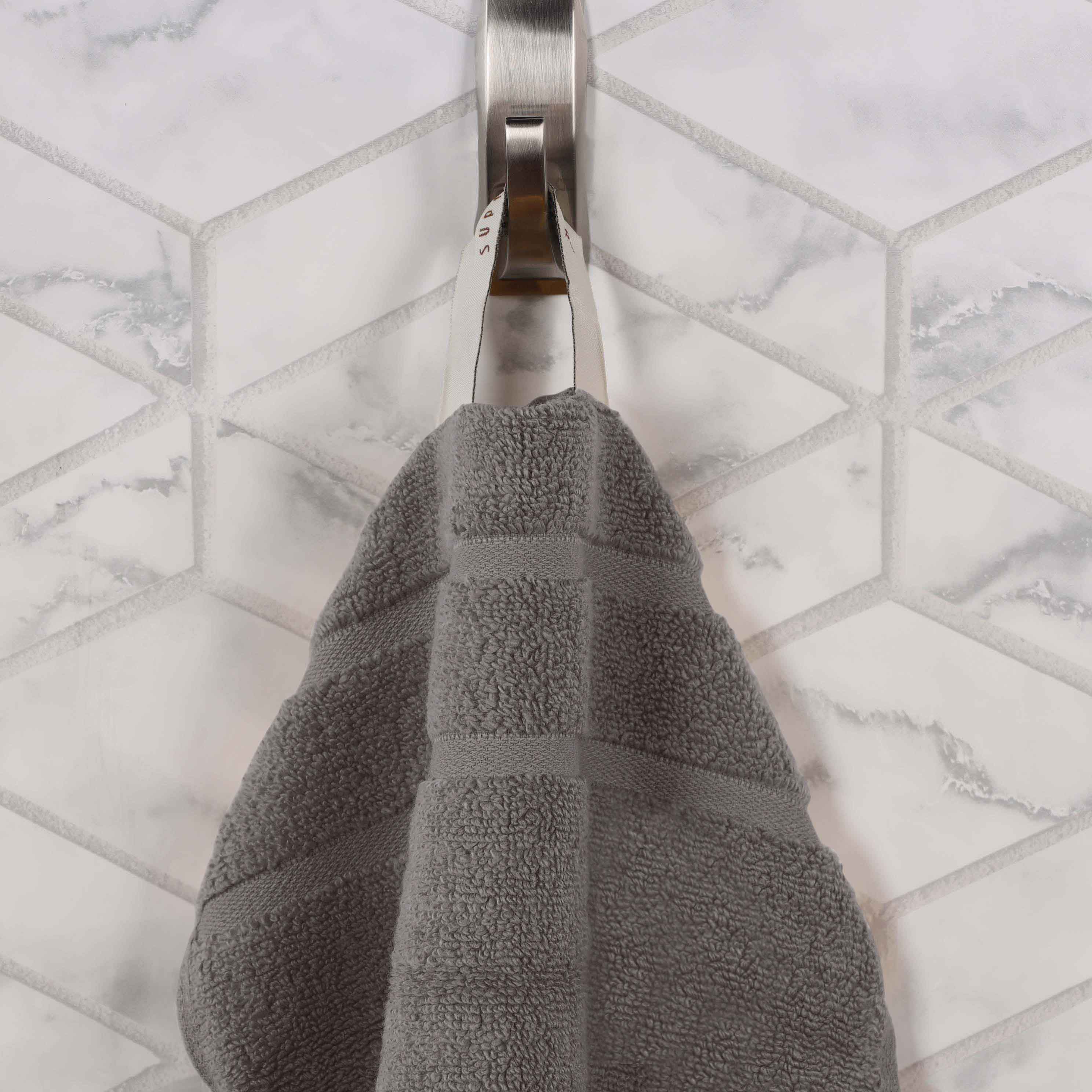 Zero Twist Cotton Waffle Honeycomb Soft Absorbent 8-Piece Towel Set - Blue Nile Mills