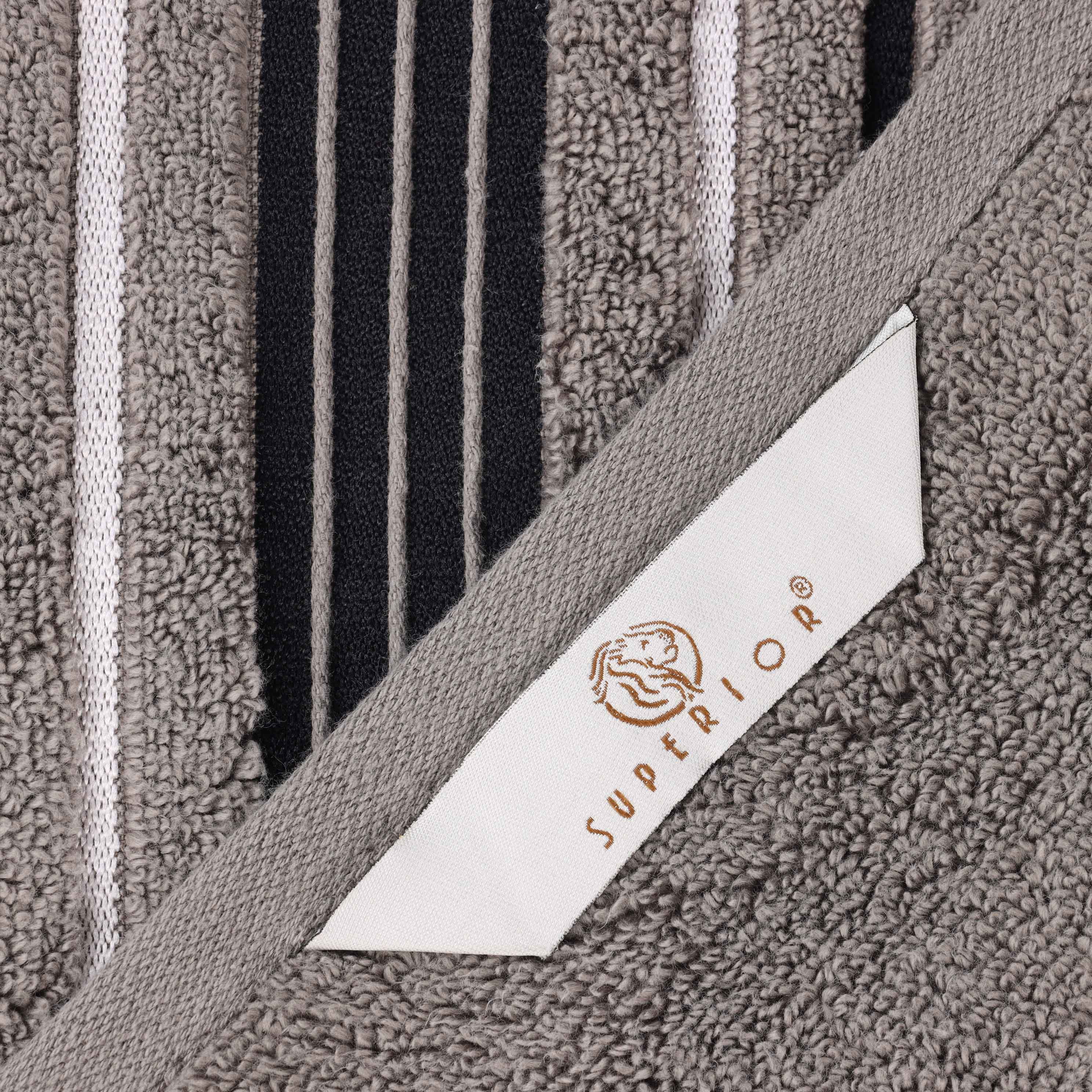 Sadie Zero Twist Cotton Solid and Jacquard Floral Hand Towel Set of 6 - Blue Nile Mills