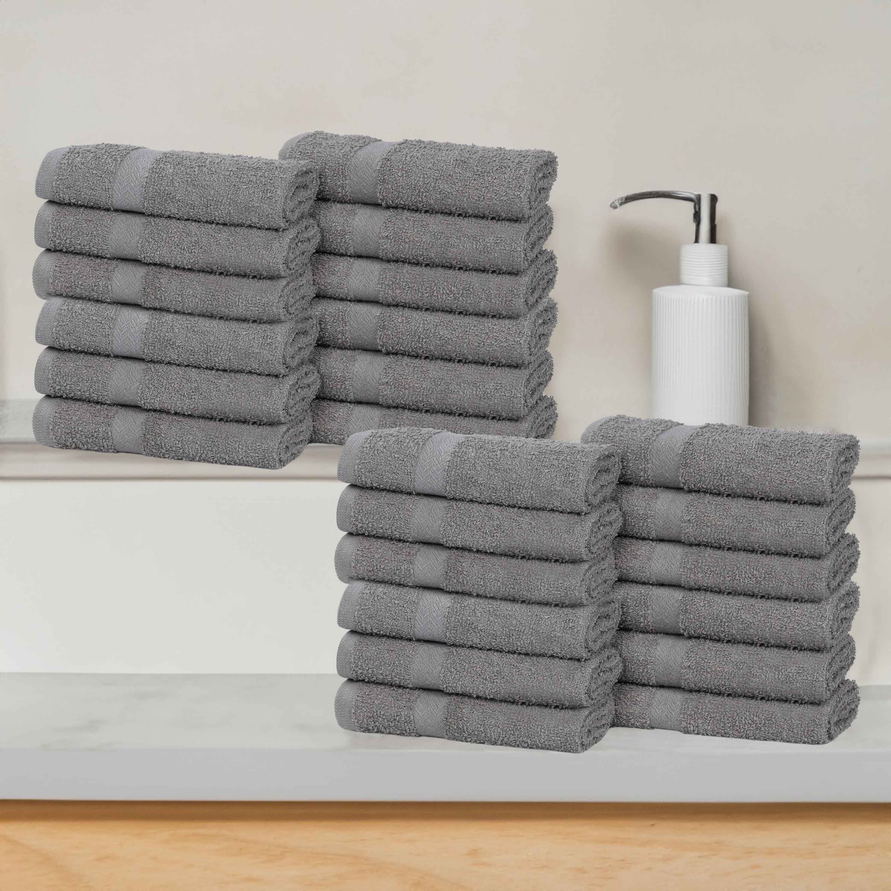 Franklin Cotton Eco Friendly 24 Piece Face Towel Set - Blue Nile Mills