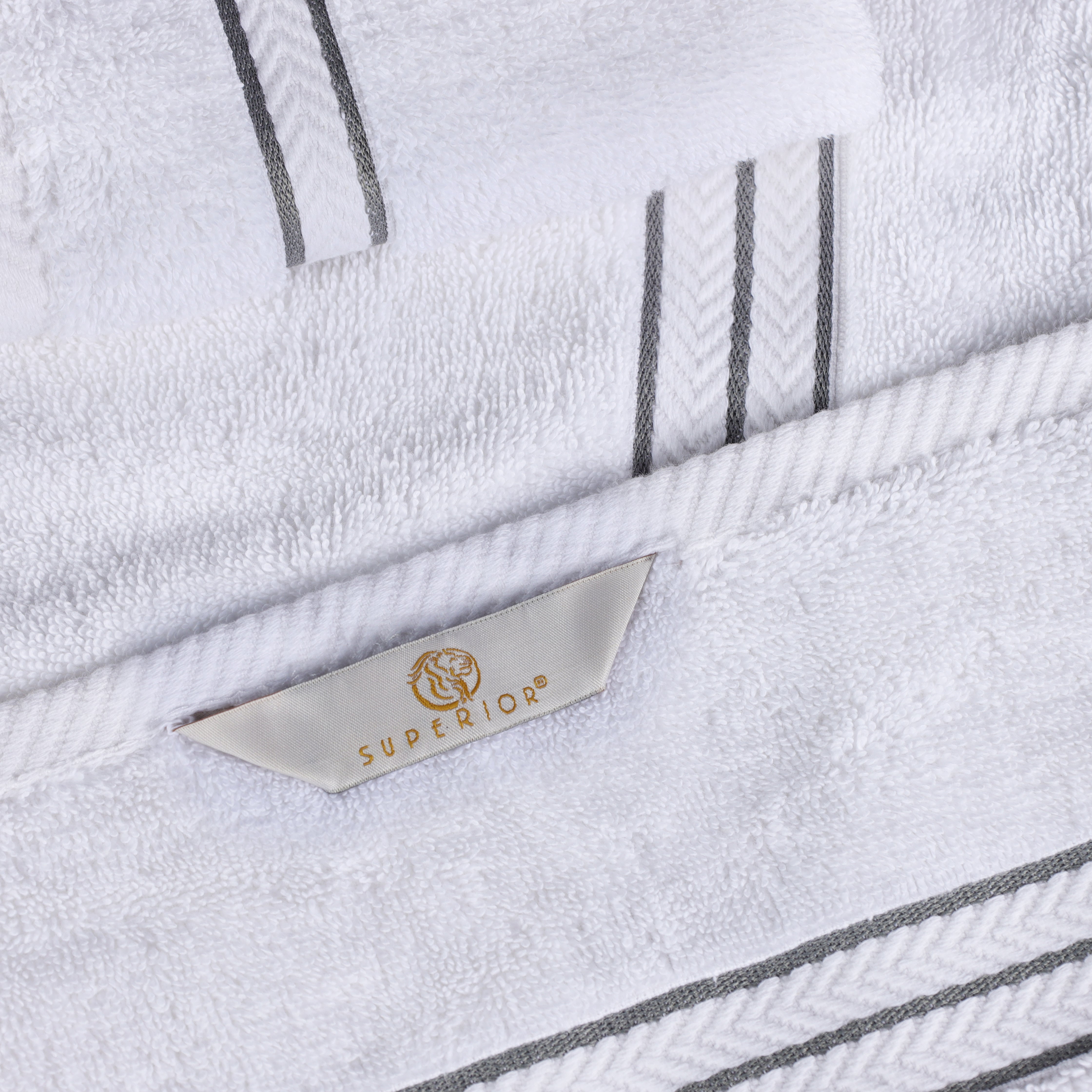 Turkish Cotton Ultra-Plush Solid 6 Piece Highly Absorbent Hand Towel Set - Blue Nile Mills